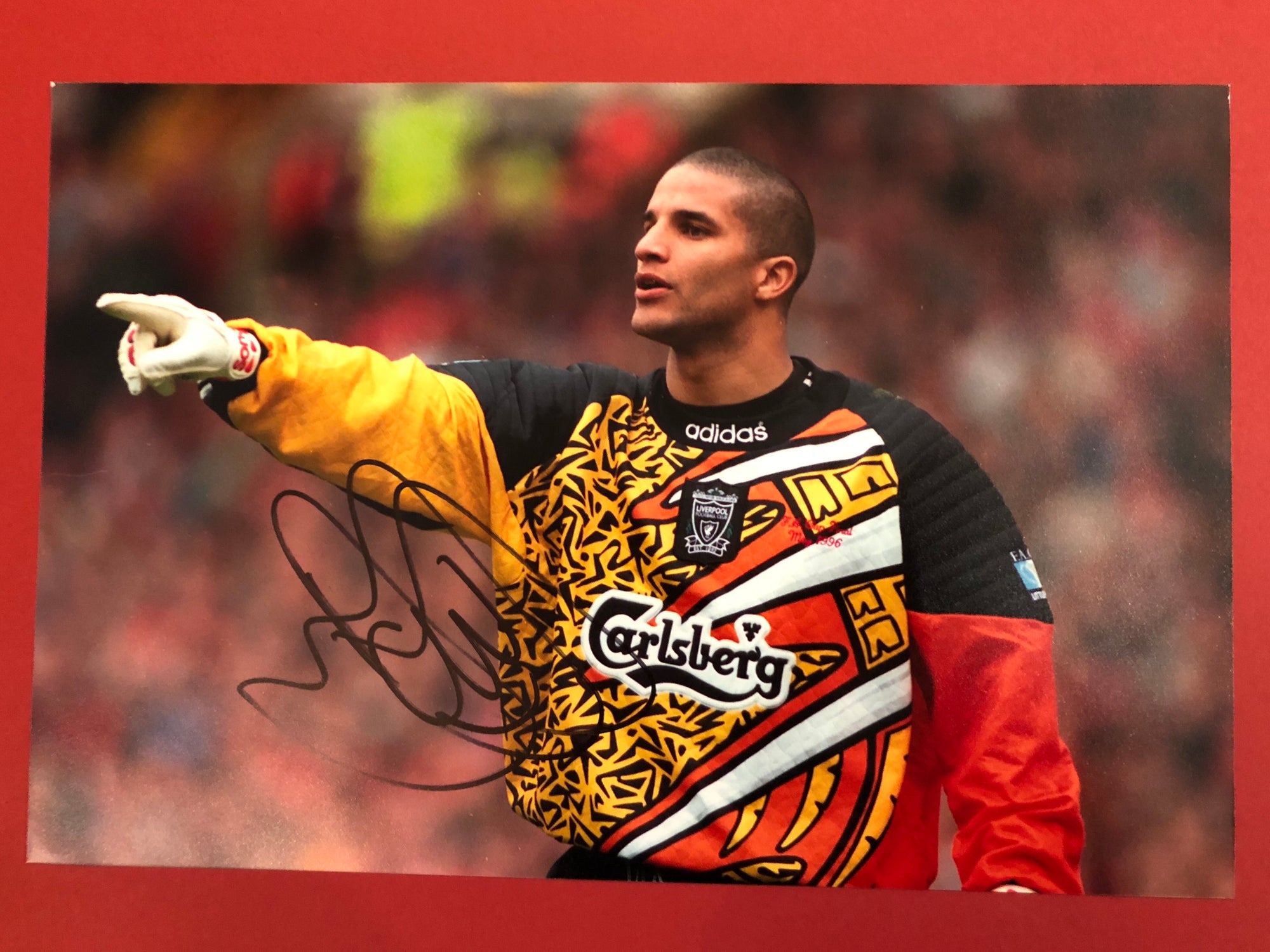 LIVERPOOL - DAVID JAMES - SIGNERT BILDE MED EKTEHETSBEVIS/COA