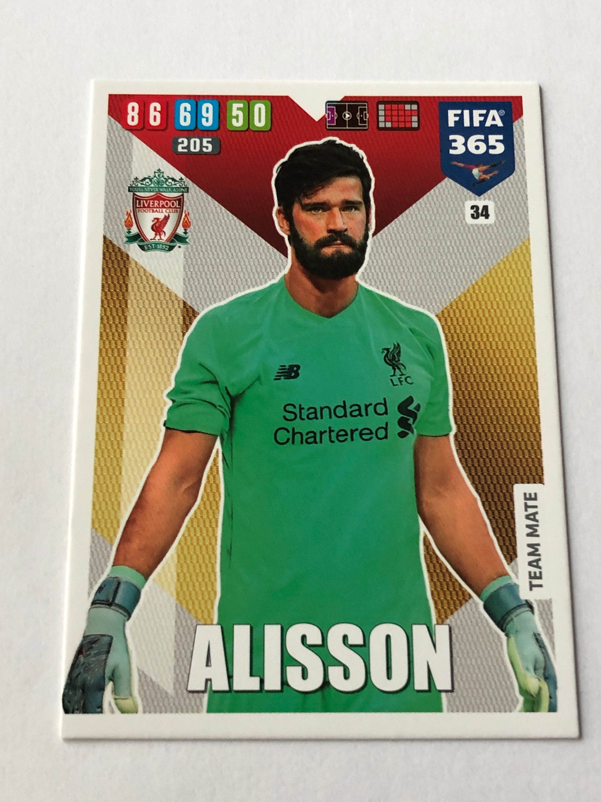 034. ALISSON - LIVERPOOL - TEAM MATE