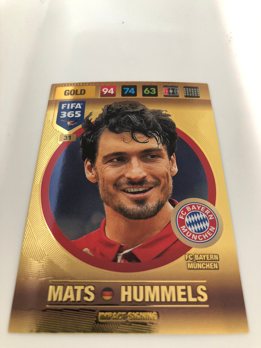 031. MATS HUMMELS - FC BAYERN MÜNCHEN - GOLD - IMPACT SIGNING