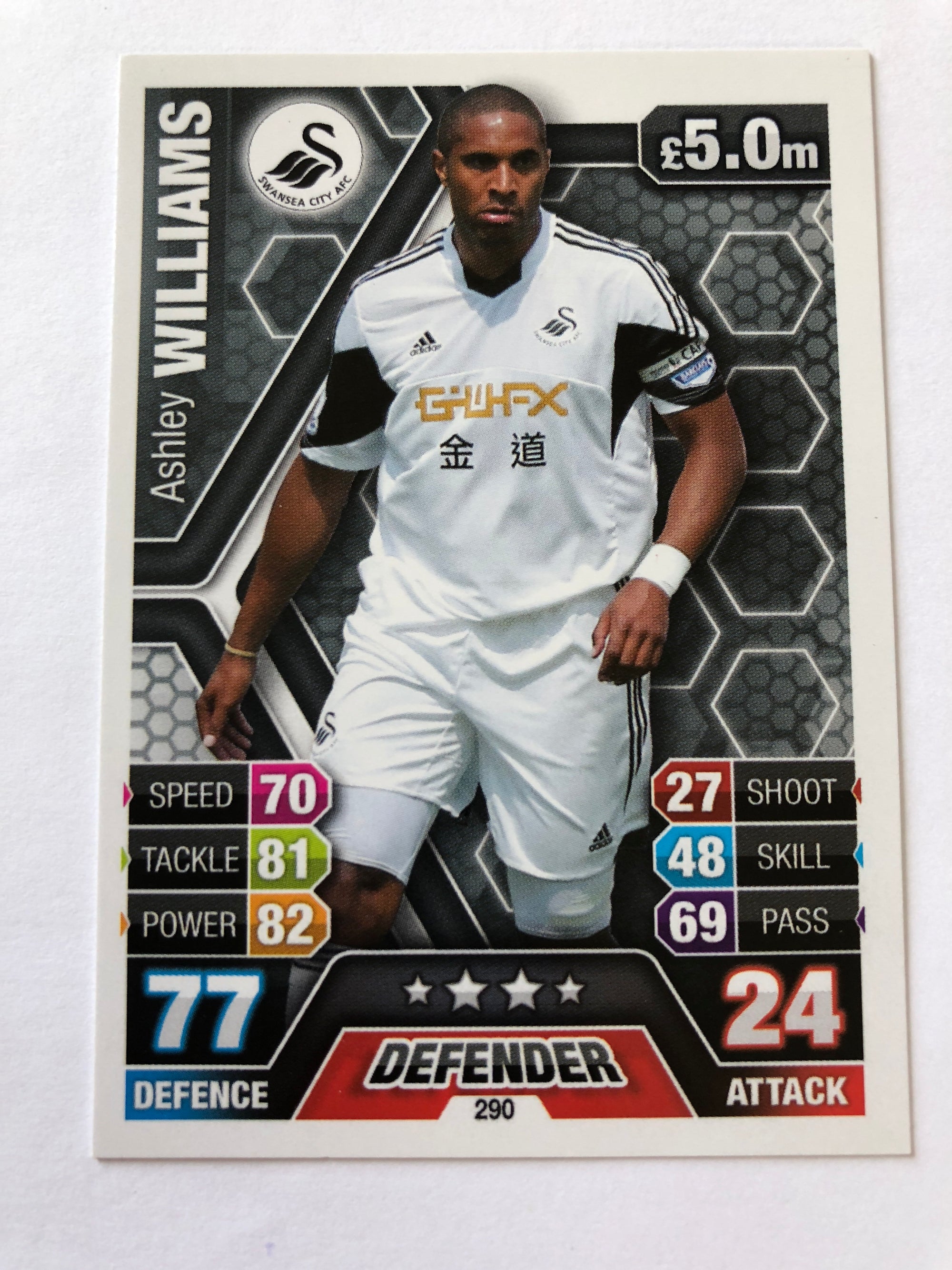 290. ASHLEY WILLIAMS - SWANSEA CITY