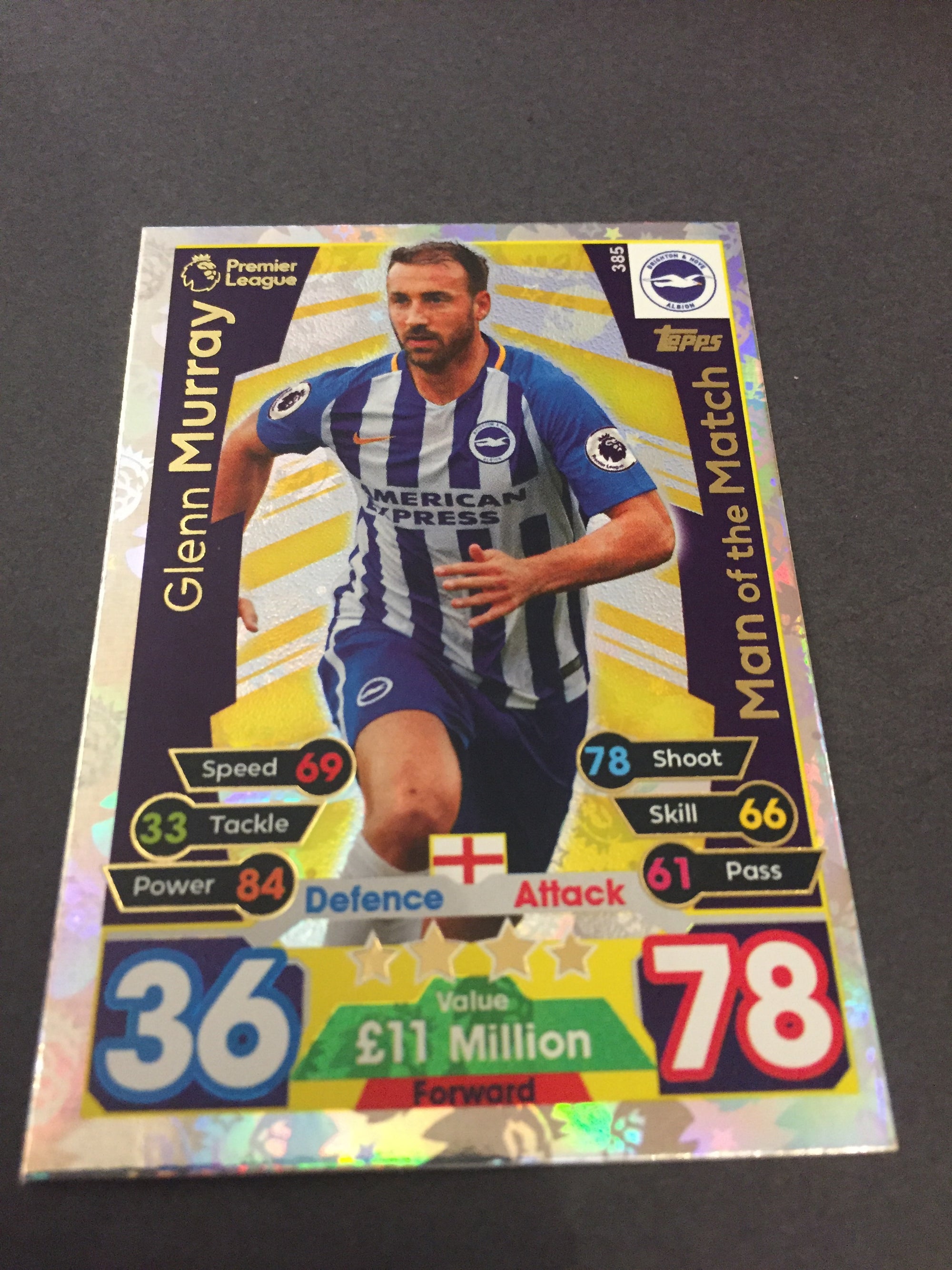385. GLENN MURRAY - BRIGTHON & HOVE ALBION - MAN OF THE MATCH