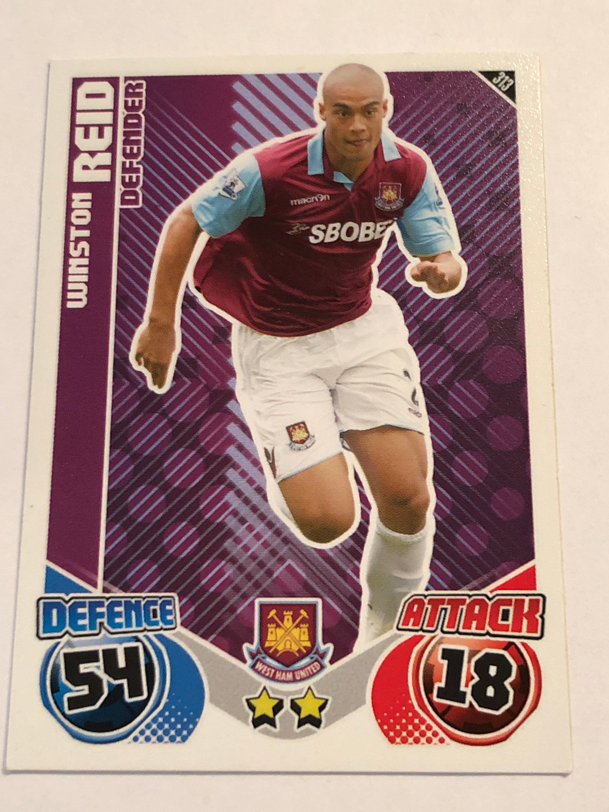 313. WINSTON REID - WEST HAM UNITED