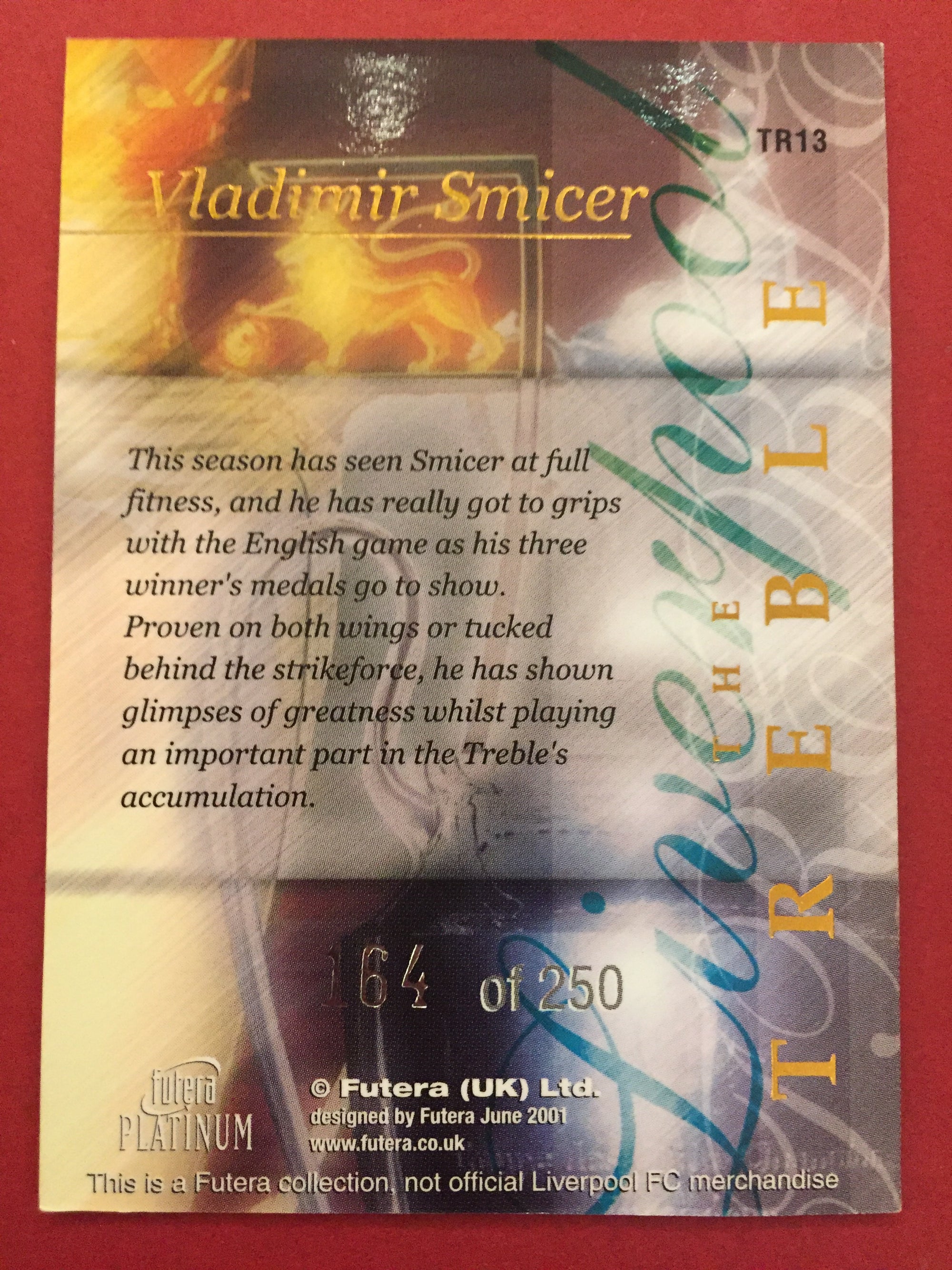 TR 13. VLADIMIR SMICER - FUTERA PLATINUM THE TREBLE #250