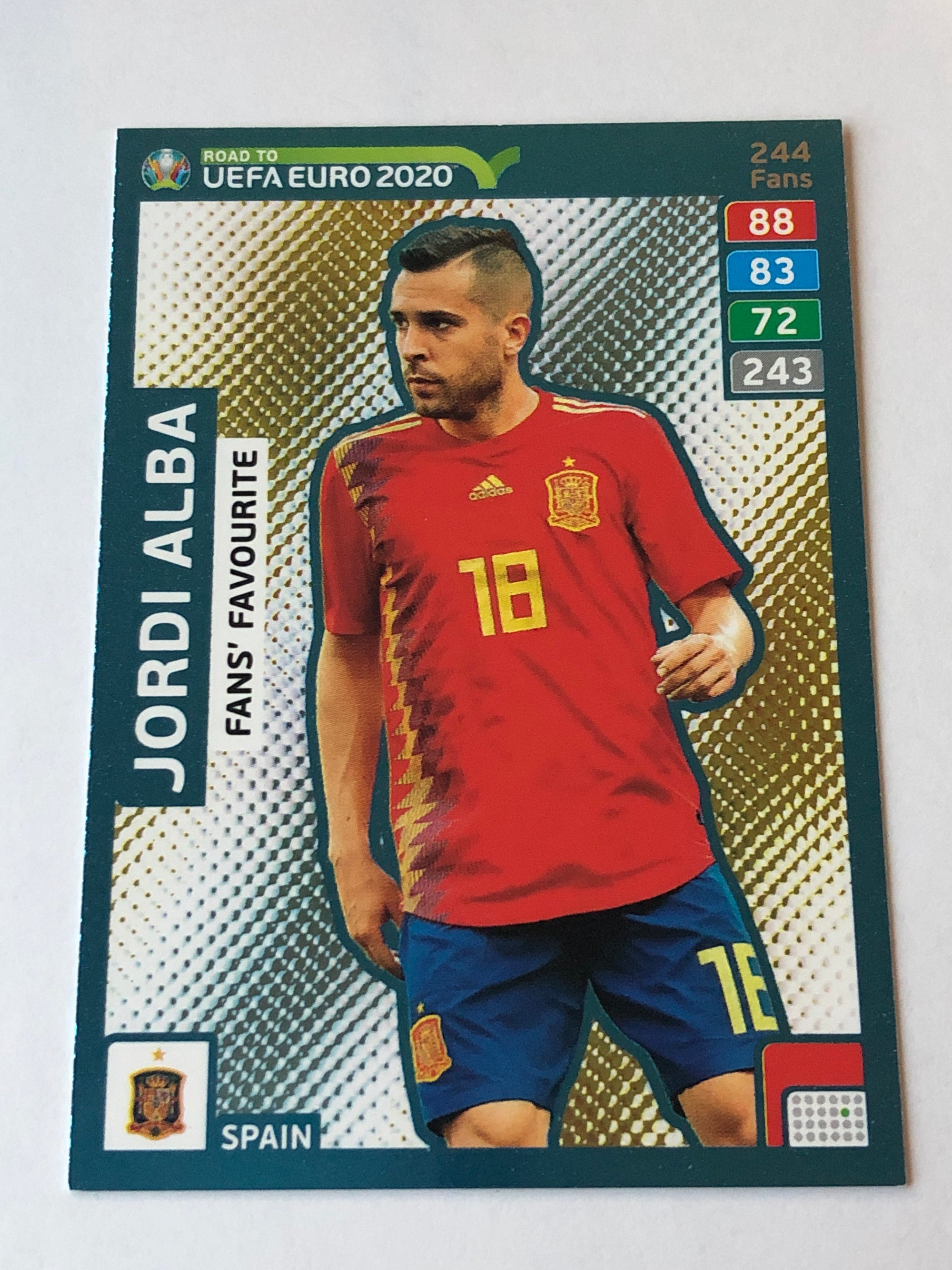 244. JORDI ALBA - SPANIA - FANS FAVOURITE