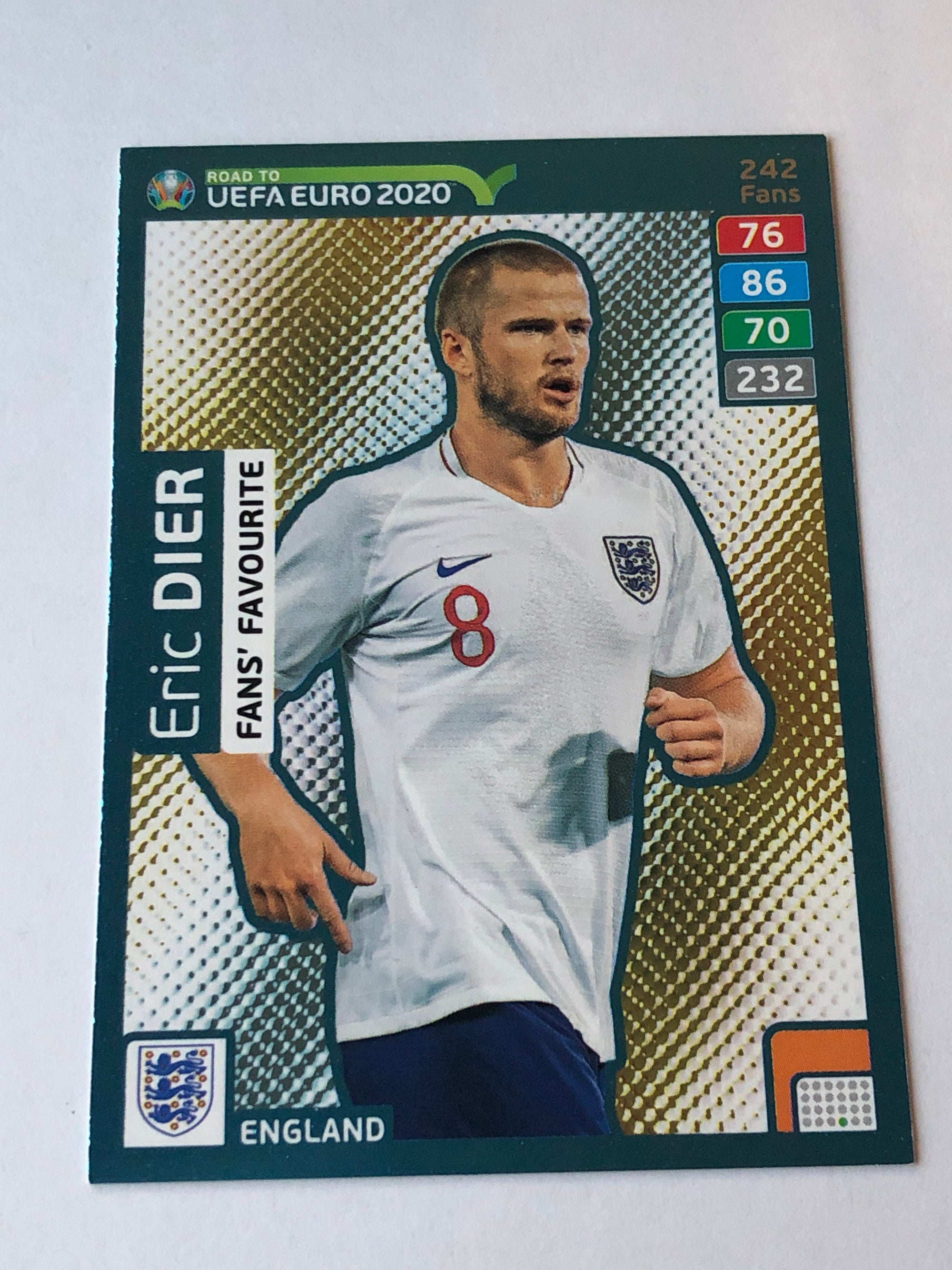 242. ERIC DIER - ENGLAND - FANS FAVOURITE
