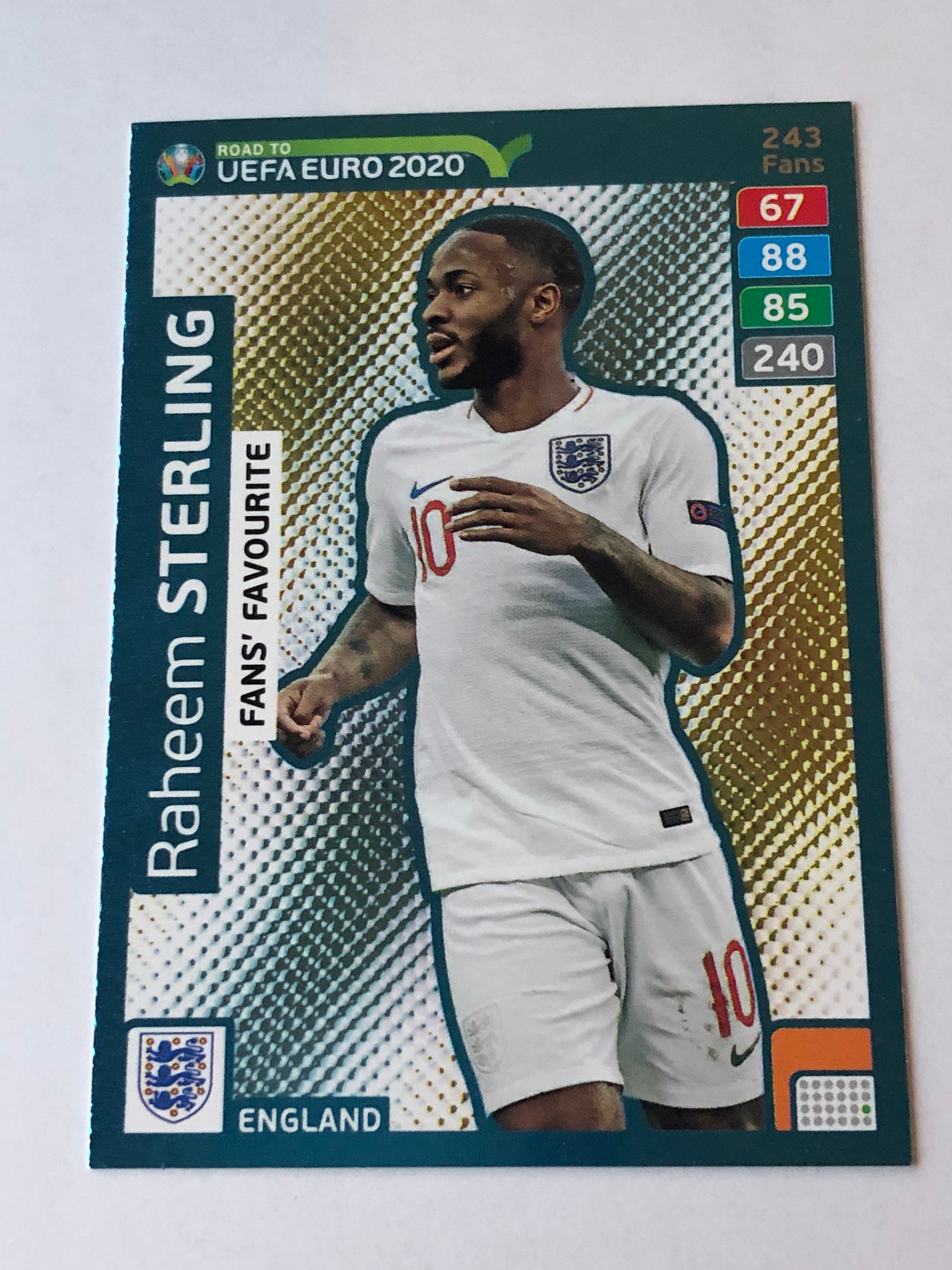 243. RAHEEM STERLING - ENGLAND - FANS FAVOURITE