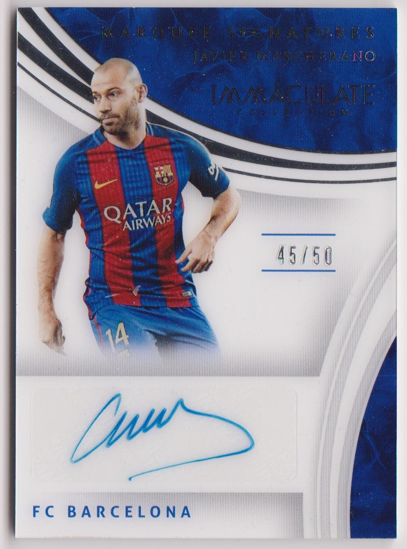JAVIER MASCHERANO - FC BARCELONA - MARQUEE SIGNATURES #50