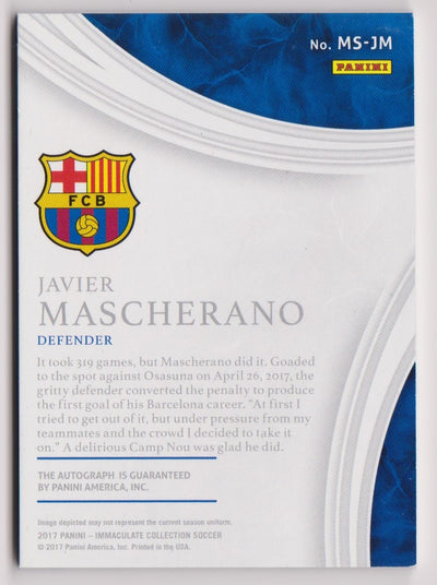 JAVIER MASCHERANO - FC BARCELONA - MARQUEE SIGNATURES #50
