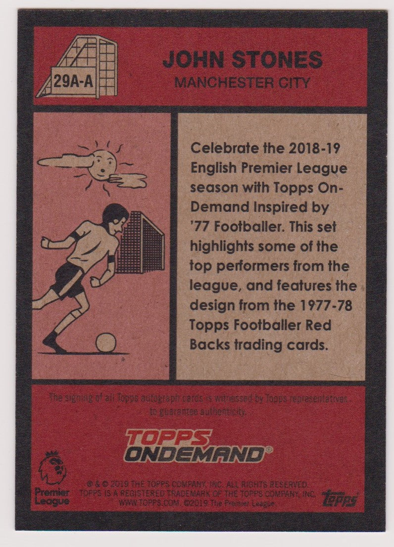 029A-A. JOHN STONES - MANCHESTER CITY - AUTOGRAPH