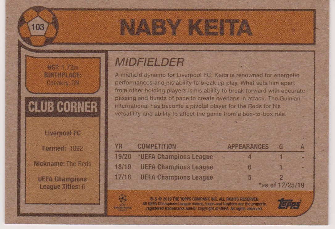 103. NABY KEITA - LIVERPOOL - PR.174