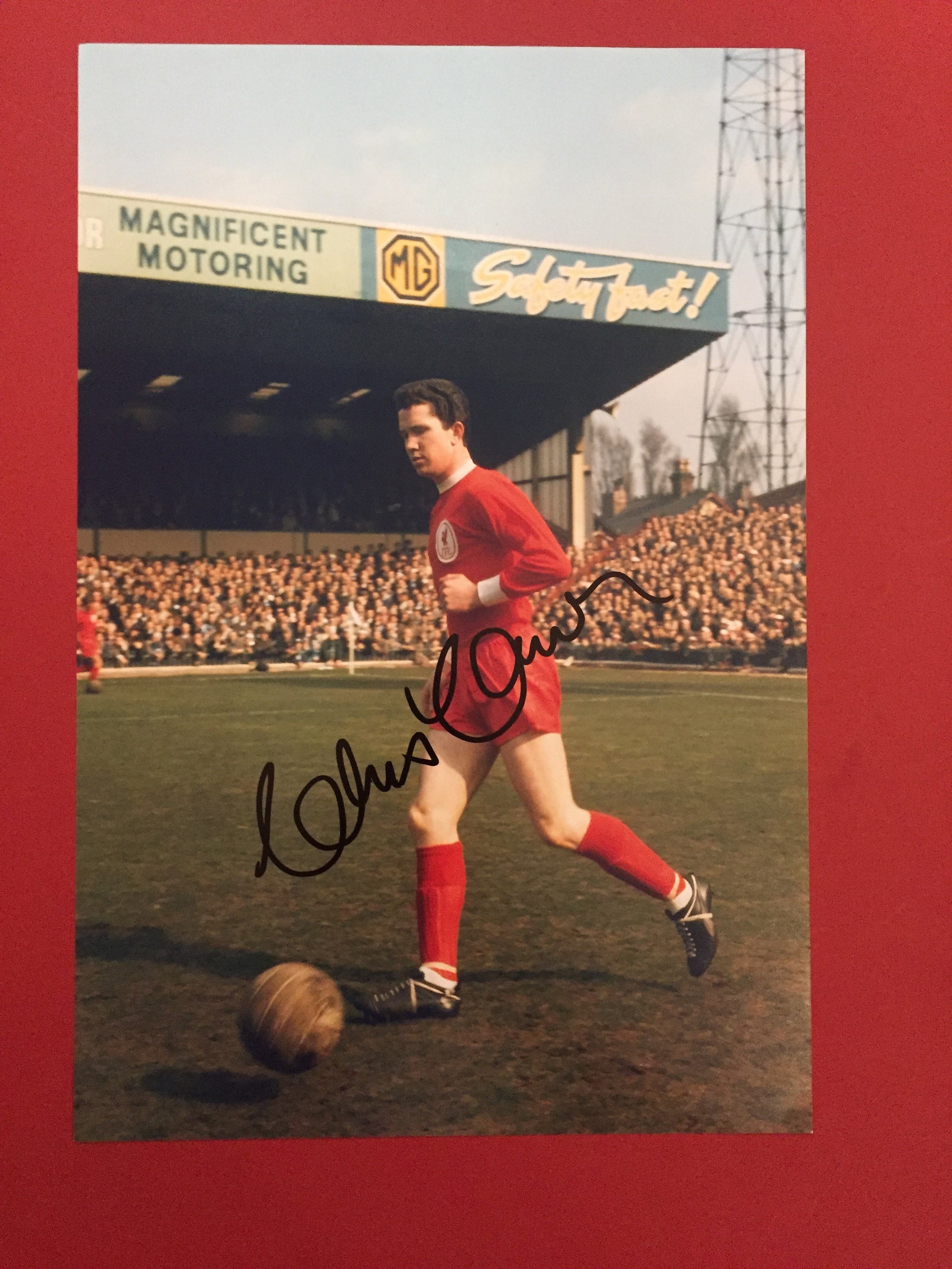 LIVERPOOL - CHRIS LAWLER - SIGNERT BILDE MED EKTEHETSBEVIS/COA