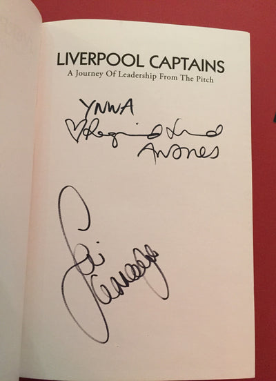 JAMIE CARRAGHER - SIGNERT "LIVERPOOL CAPTAIN`S" BOK MED EKTEHETSBEVIS/COA