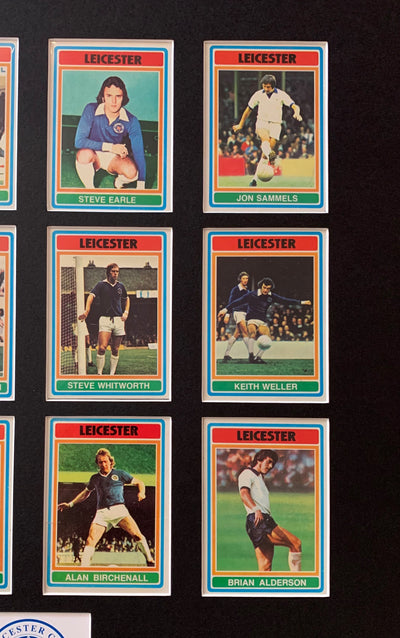 LEICESTER CITY FOTBALLKORTMONTASJE FRA 1976/77 - GRAY BACKS