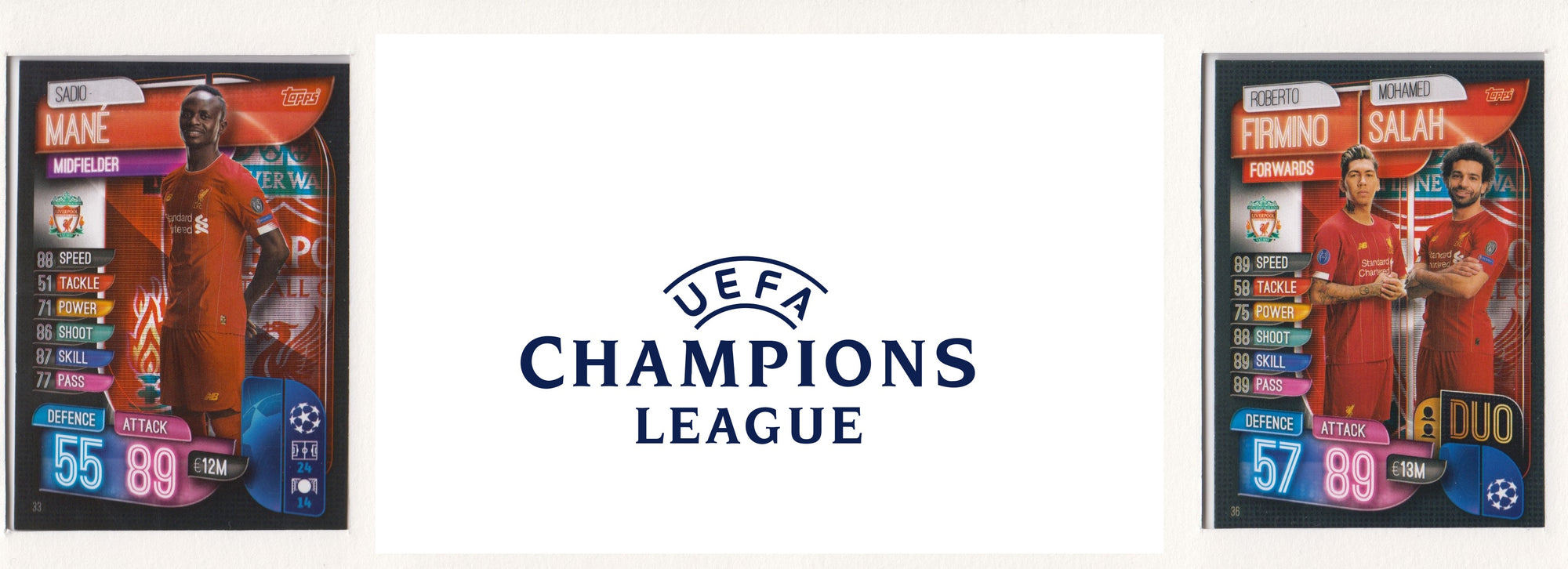 LIVERPOOL - KOMPLETT SETT MED TOPPS MATCH ATTAX CHAMPIONS LEAGUE 2019/20