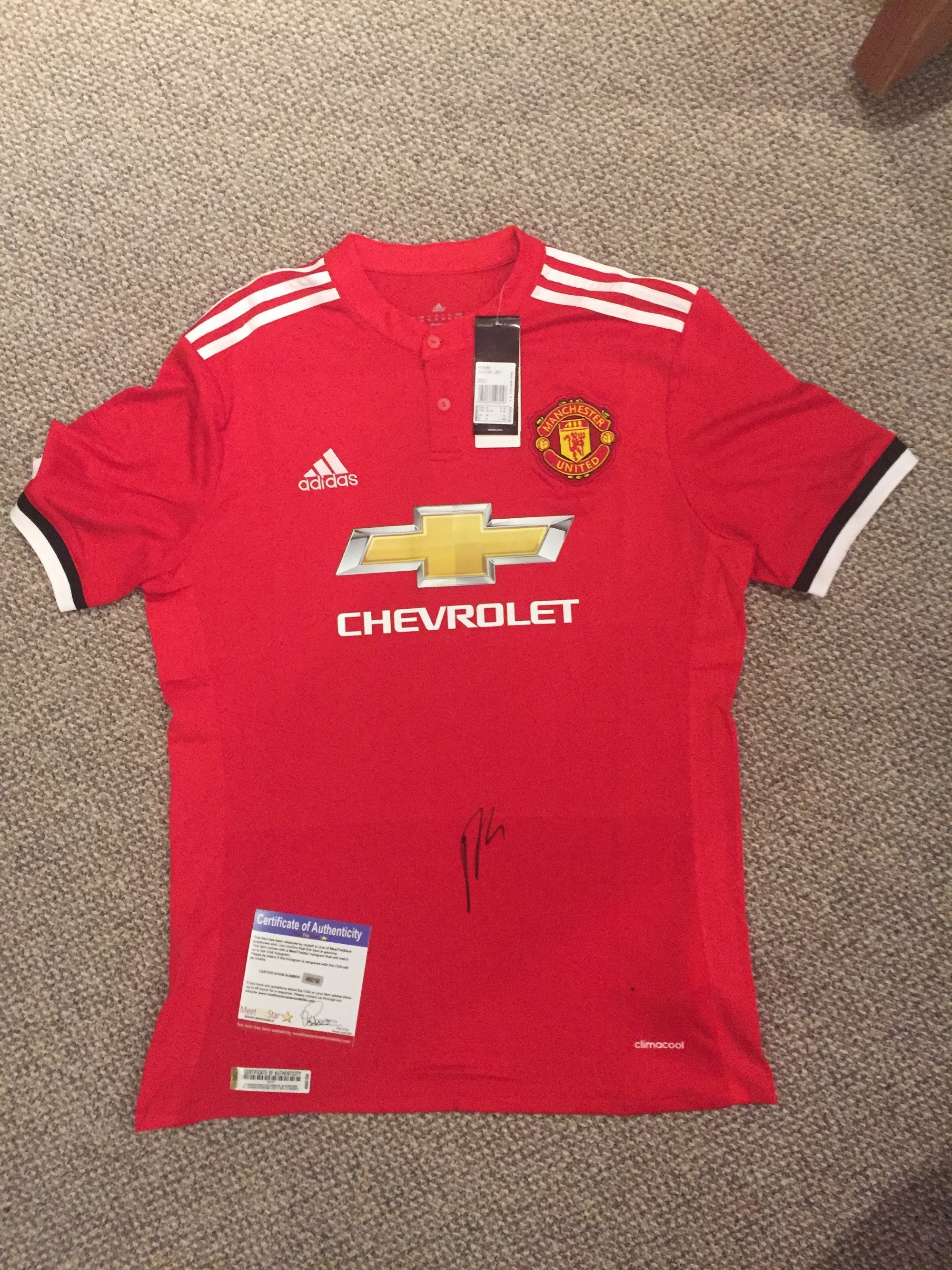 ROMELU LUKAKU SIGNERT DRAKT MED COA-EKTEHETSGARANTI