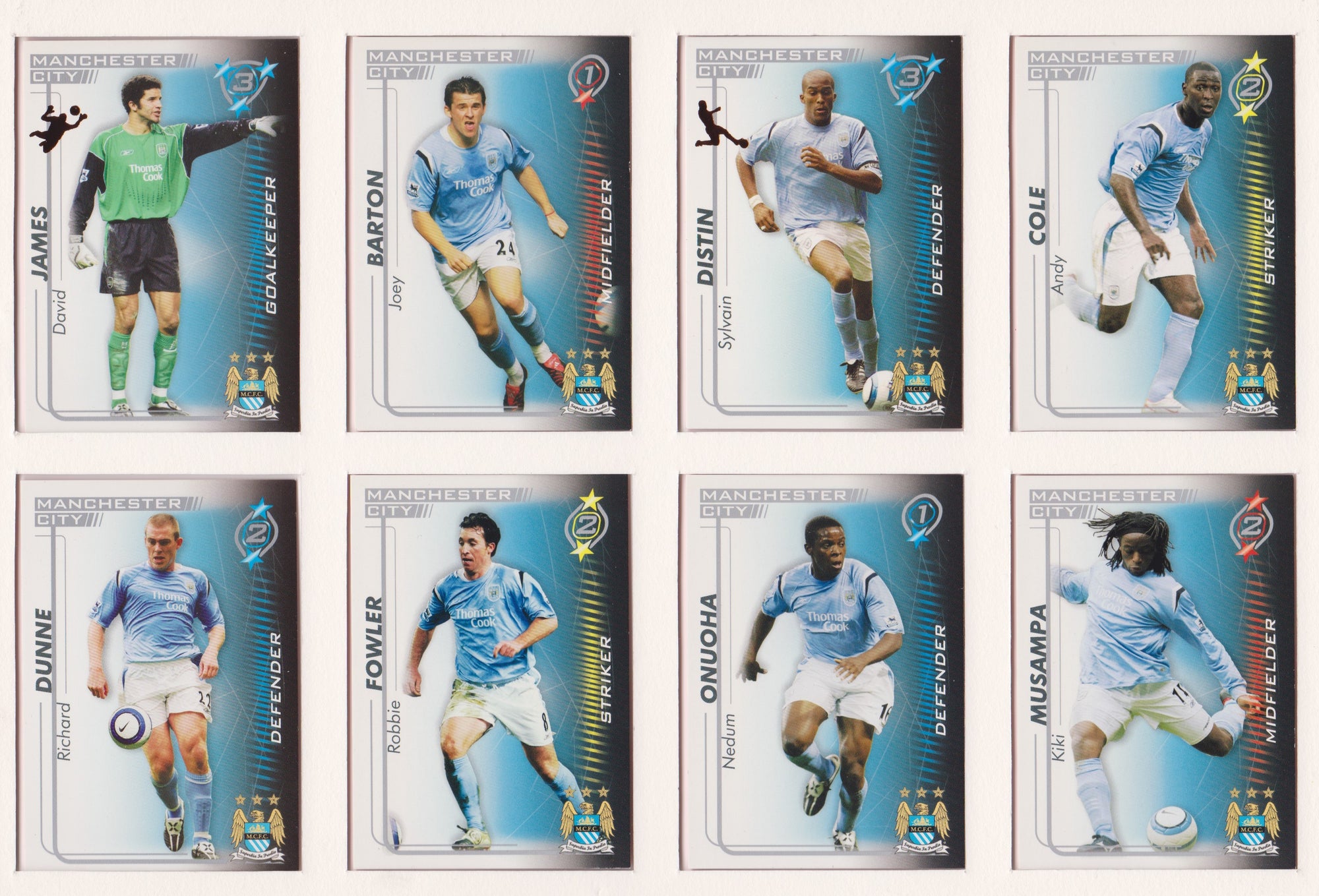 000. MANCHESTER CITY - KOMPLETT SETT MED SHOOT OUT PREMIER LEAGUE 2005/06