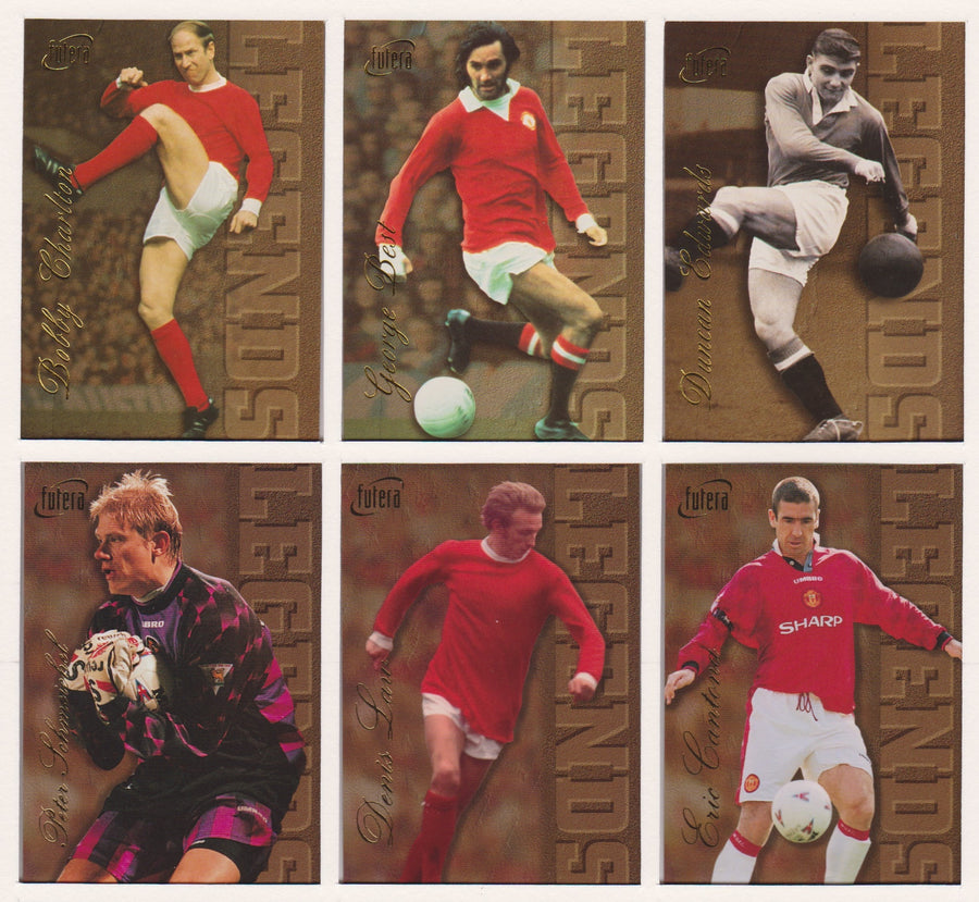000. MANCHESTER UNITED - KOMPLETT SETT - FUTERA GOLD LEGENDS 1997 #250