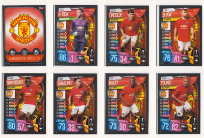 MANCHESTER UNITED - KOMPLETT SETT MED TOPPS MATCH ATTAX EUROPA LEAGUE 2019/20 - UK EDITION