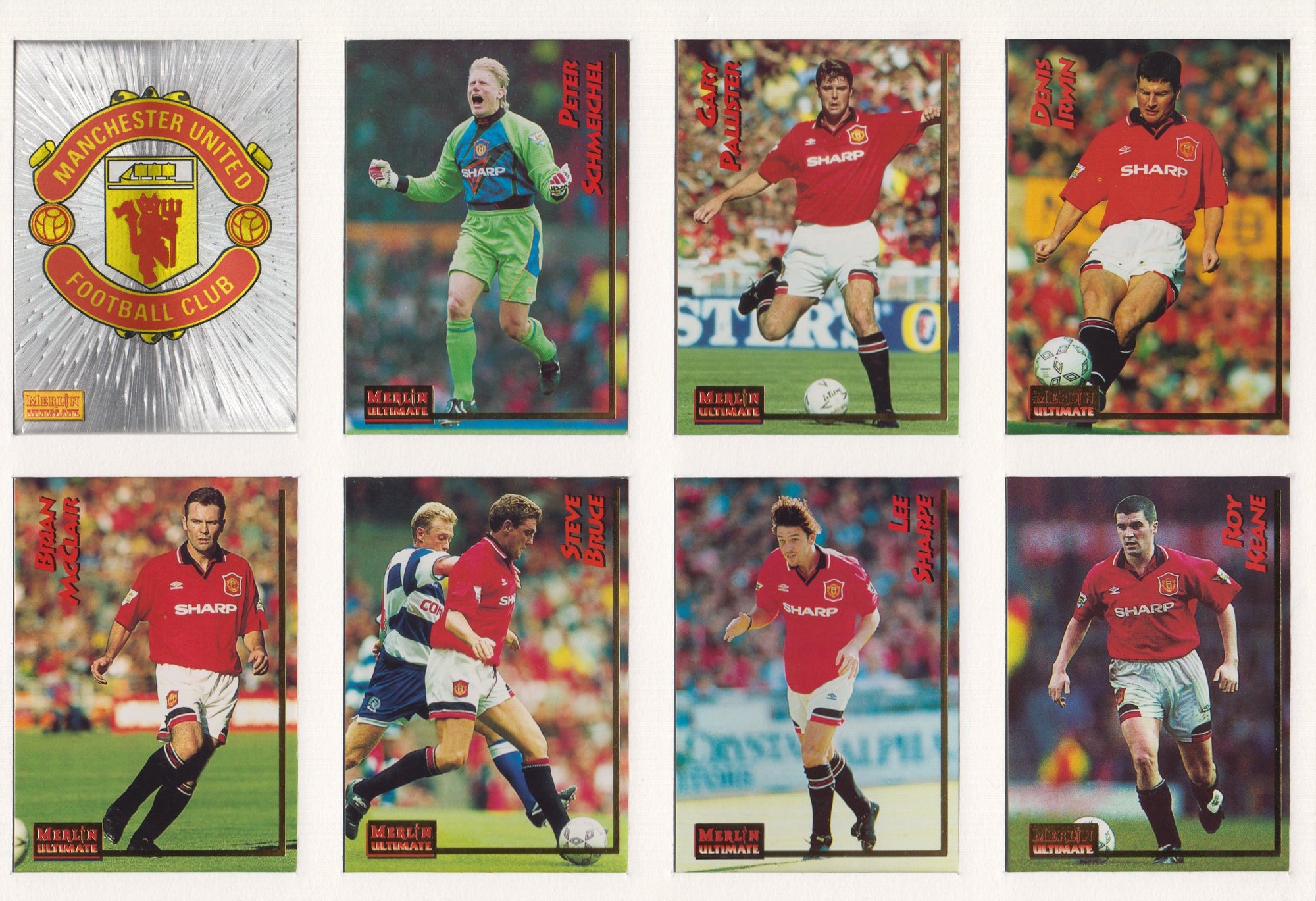 000. MANCHESTER UNITED - KOMPLETT SETT MERLIN`S ULTIMATE 1995/96