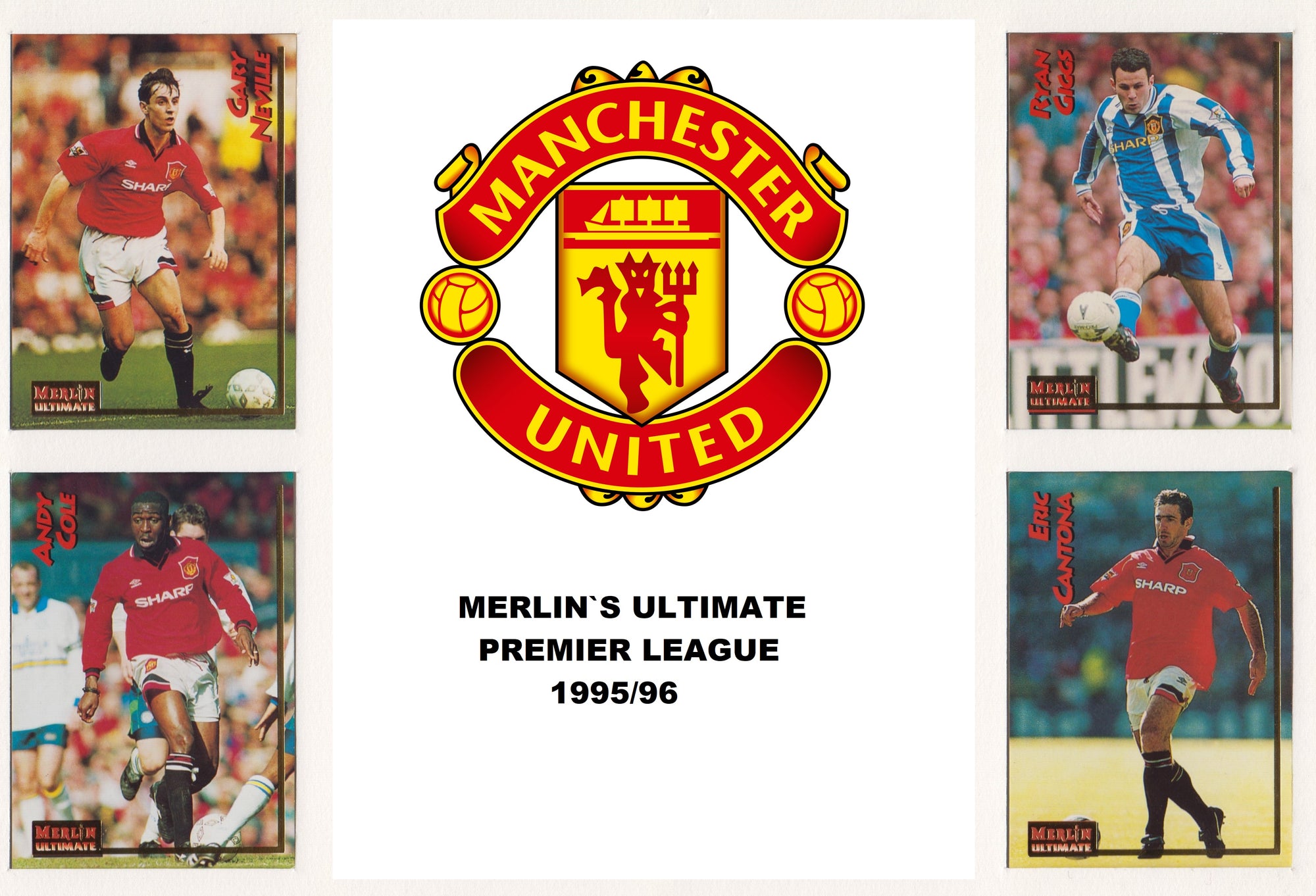 000. MANCHESTER UNITED - KOMPLETT SETT MERLIN`S ULTIMATE 1995/96