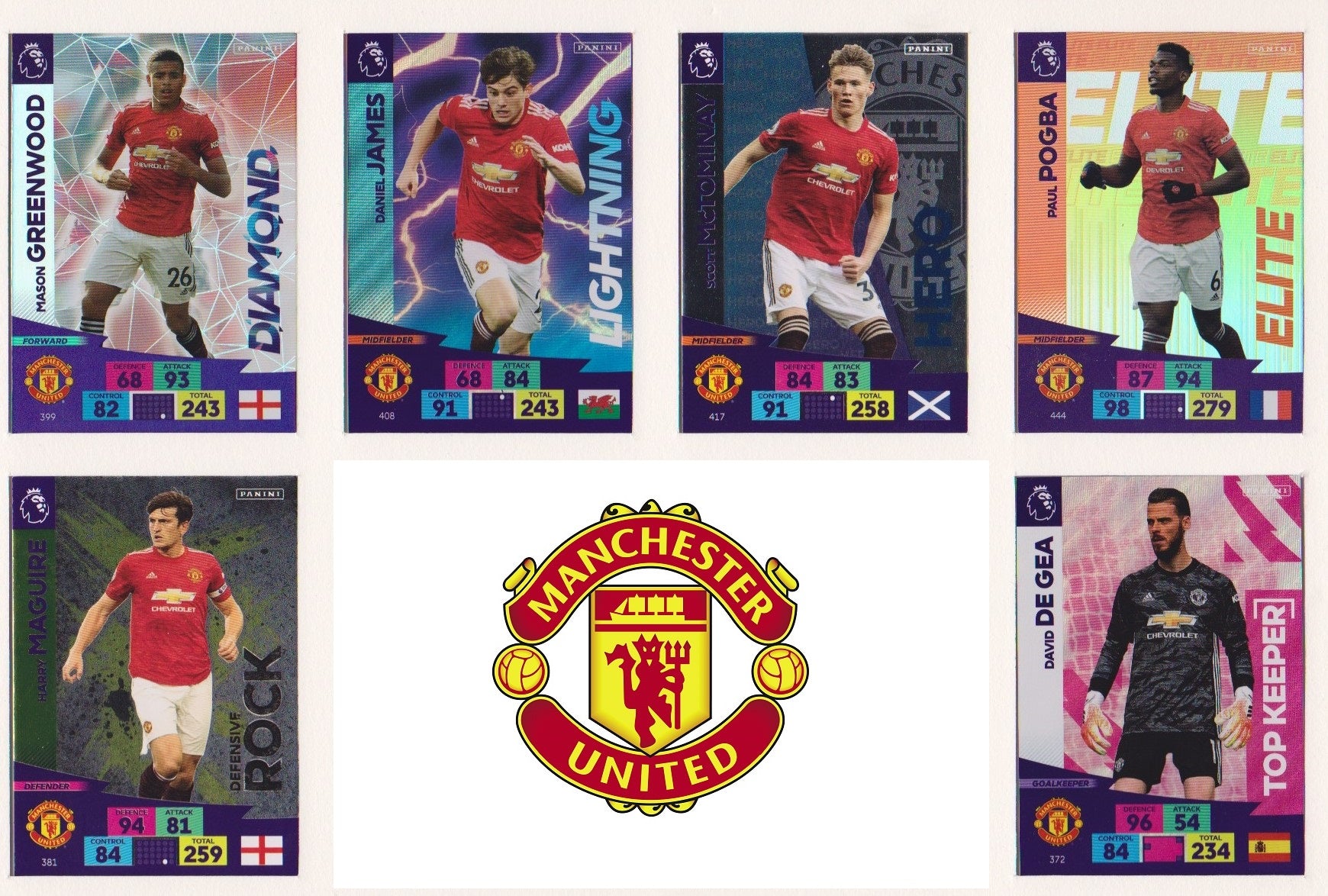 000. MANCHESTER UNITED - SPESIALKORT - PANINI ADRENALYN XL PREMIER LEAGUE 2020/21