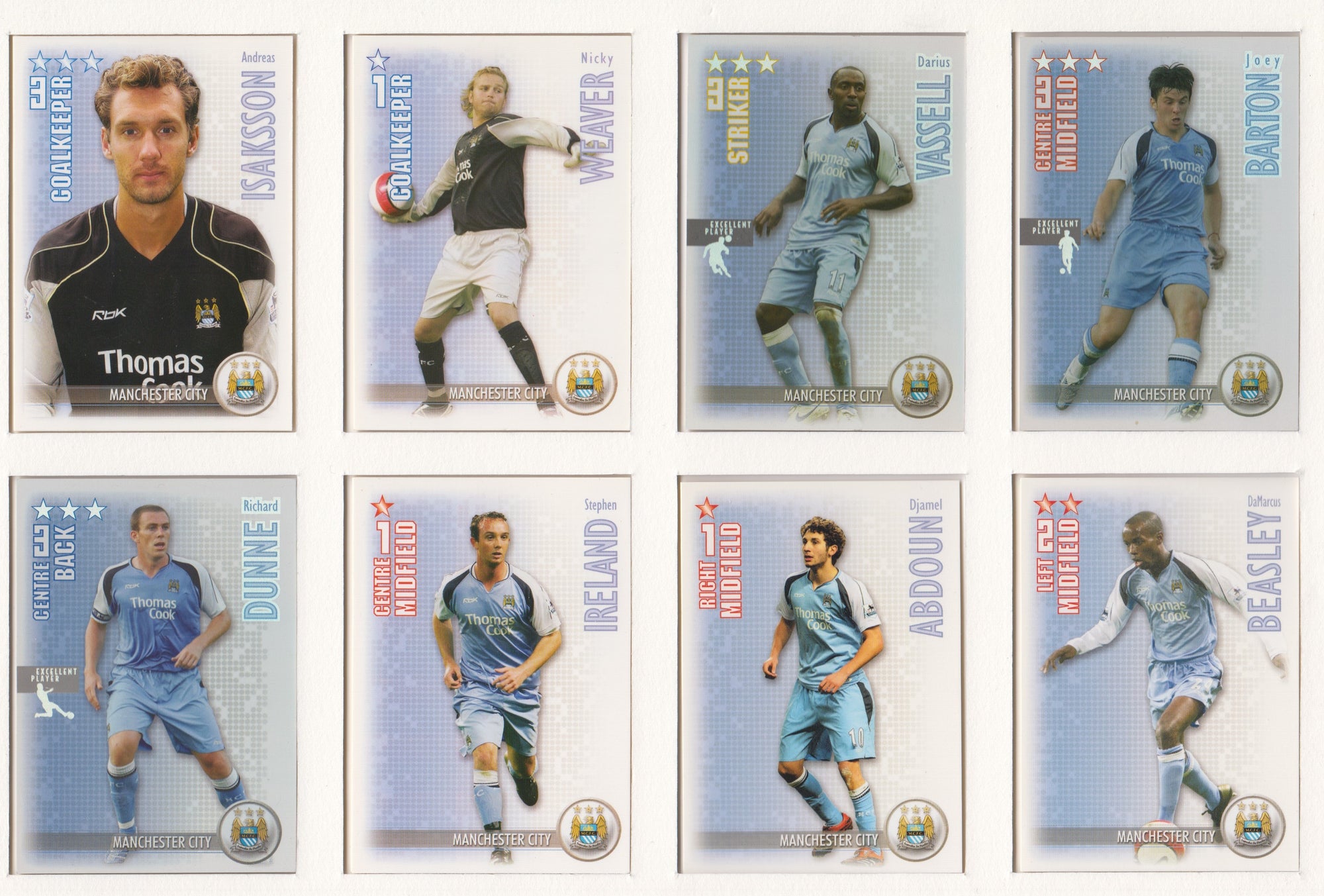 000. MANCHESTER CITY - KOMPLETT SETT MED SHOOT OUT PREMIER LEAGUE 2006/07 - INCL UPDATE