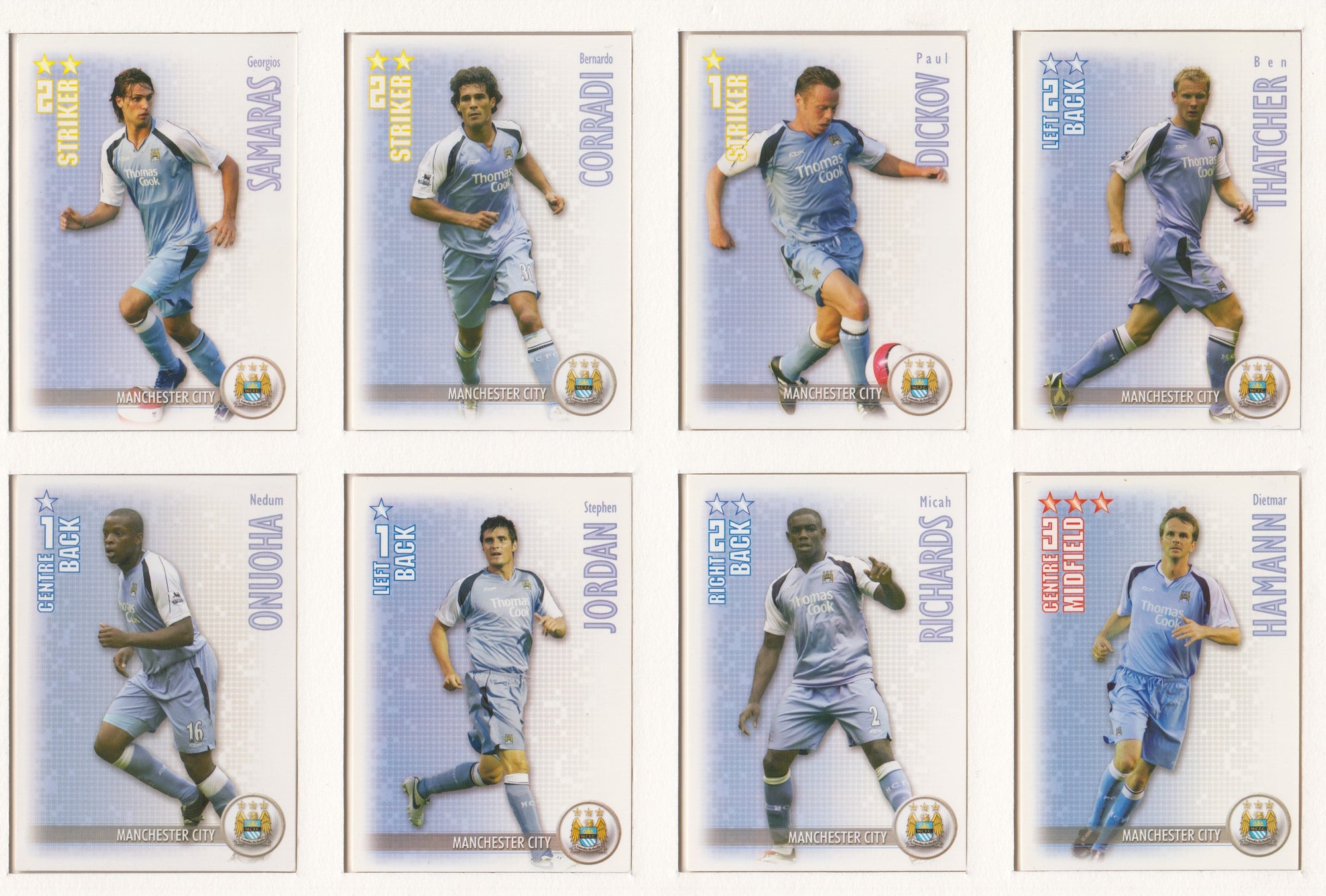 000. MANCHESTER CITY - KOMPLETT SETT MED SHOOT OUT PREMIER LEAGUE 2006/07 - INCL UPDATE