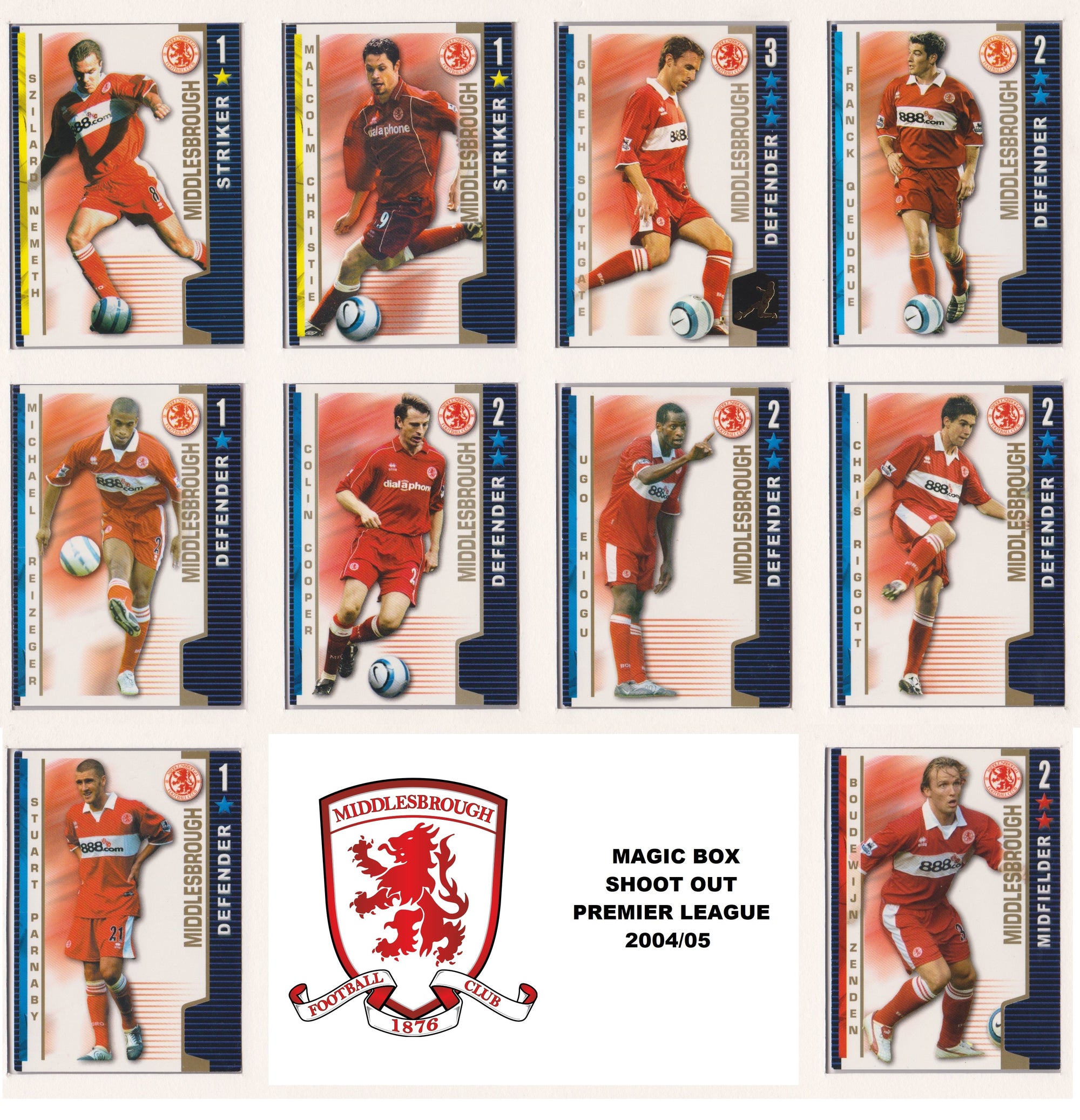 000. MIDDLESBROUGH - SHOOT OUT PREMIER LEAGUE 2004/05