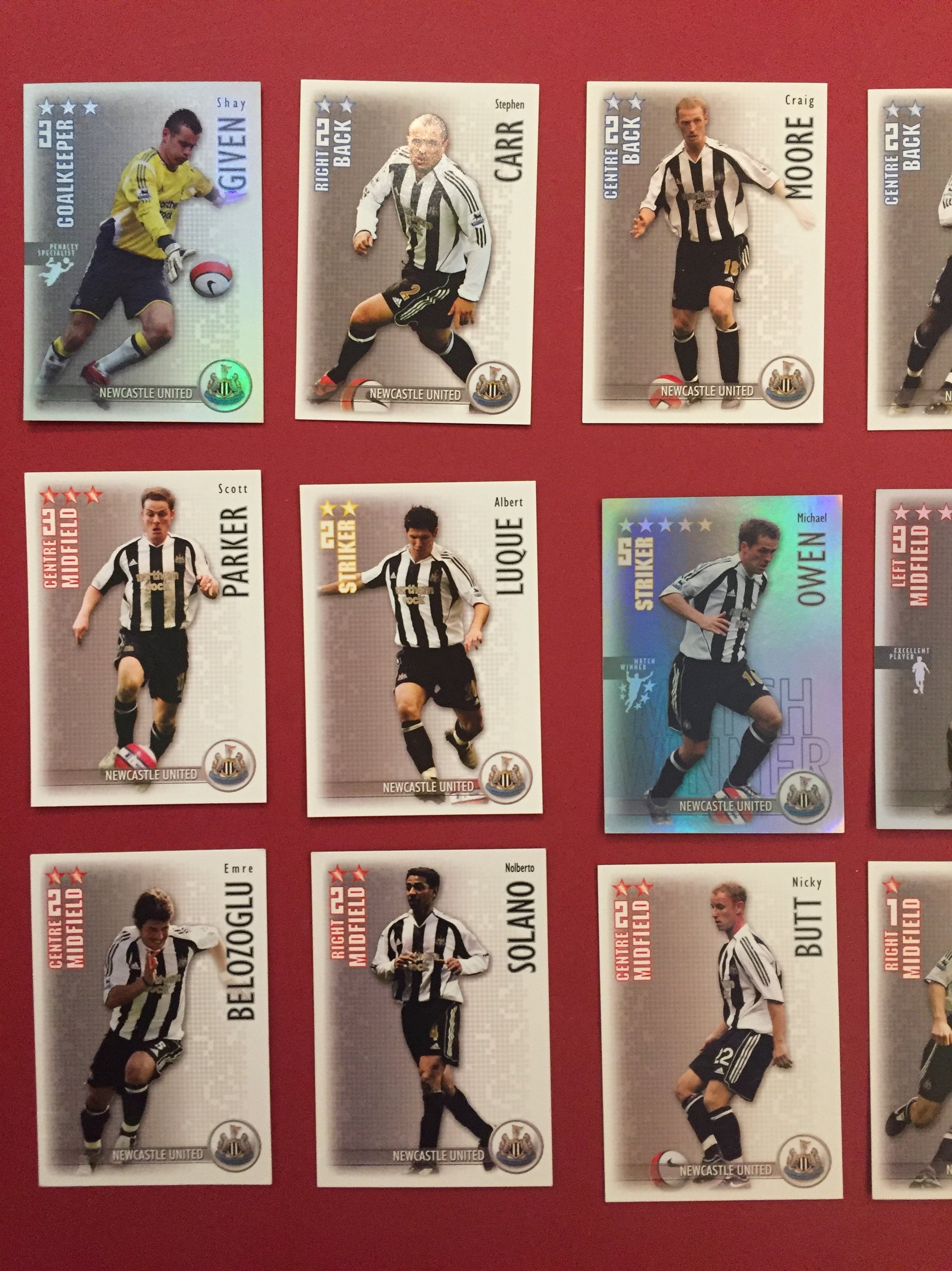 000, NEWCASTLE UNITED KOMPLETT SETT MED SHOOT OUT 2006/07