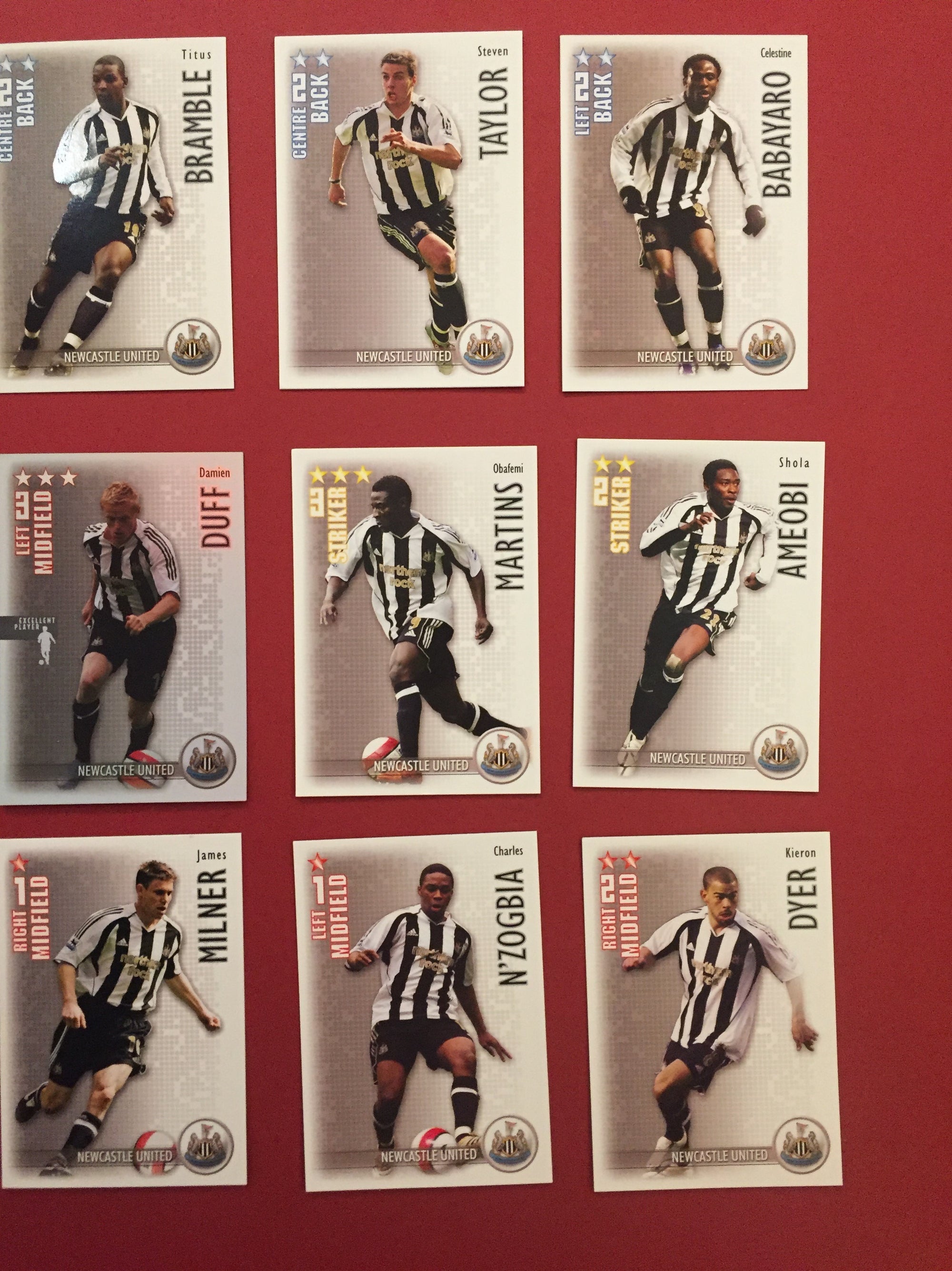 000, NEWCASTLE UNITED KOMPLETT SETT MED SHOOT OUT 2006/07