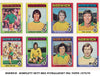 NORWICH - KOMPLETT SETT MED FOTBALLKORT FRA TOPPS 1975/76