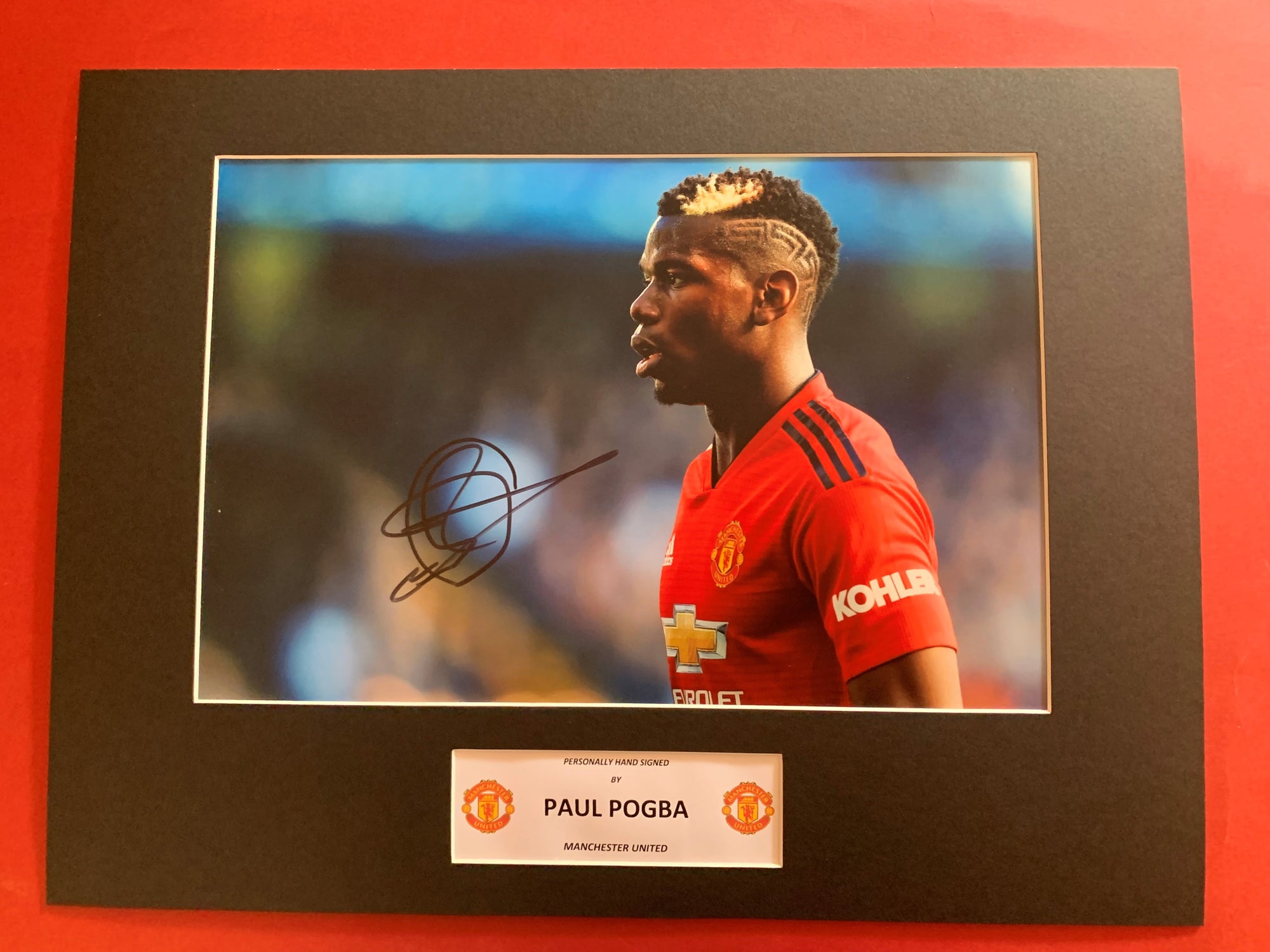 PAUL POGBA - SIGNERT BILDE MED EKTEHETSBEVIS/COA