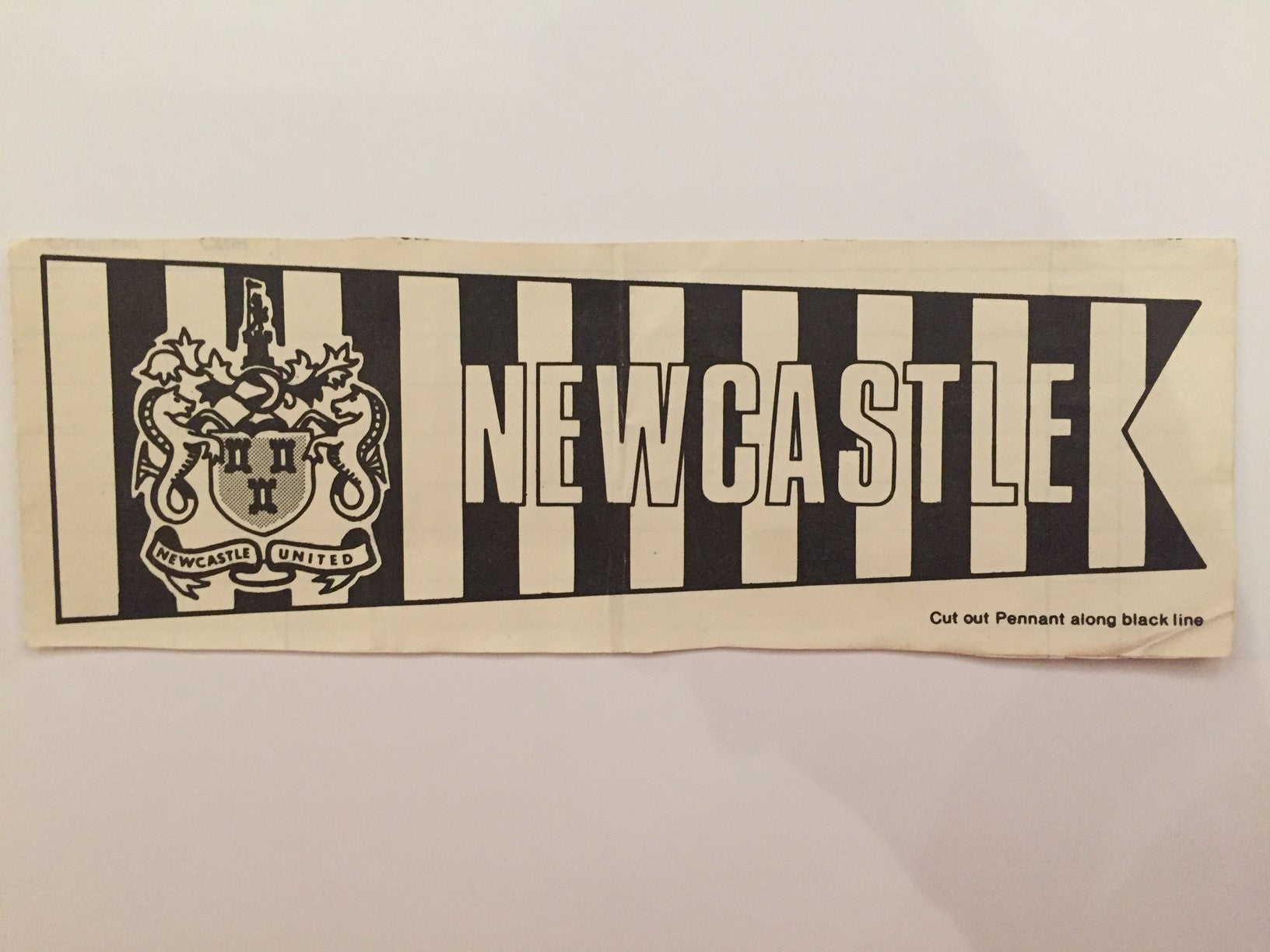 NEWCASTLE UNITED - TEAM PENNANT