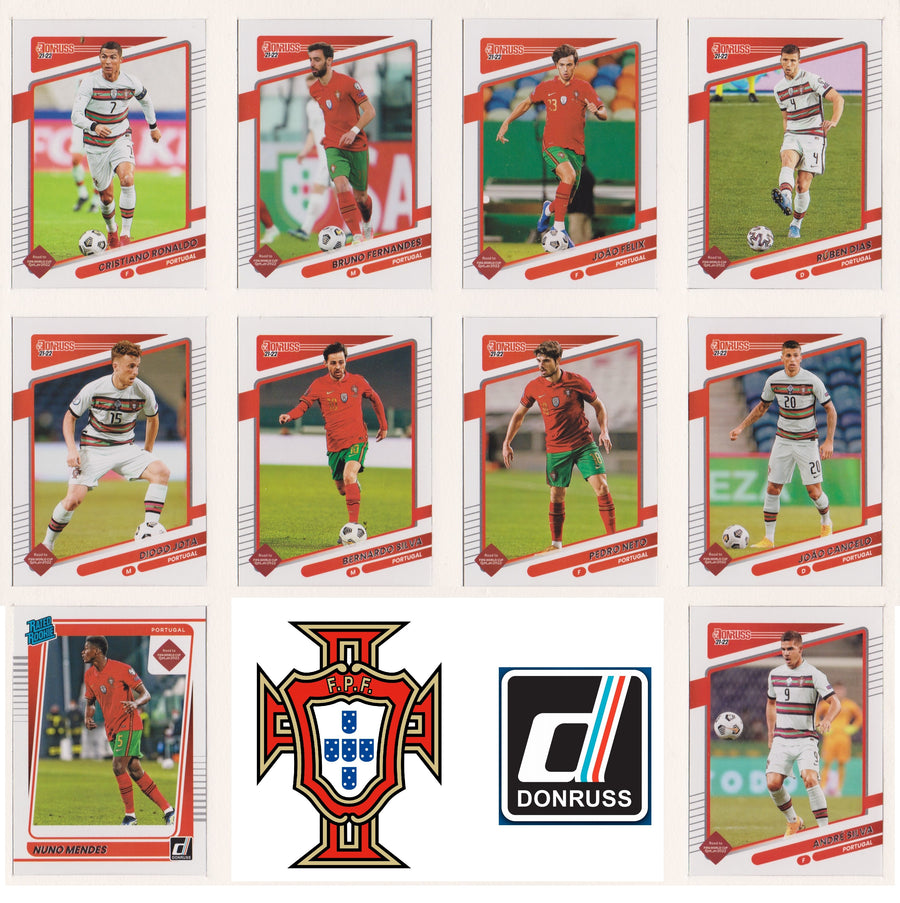 PORTUGAL - COMPLETE TEAMSET - DONRUSS ROAD TO QATAR 2022 - BASE