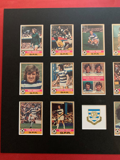 OUEENS PARK RANGERS FOTBALLKORTMONTASJE FRA TOPPS 1977/78
