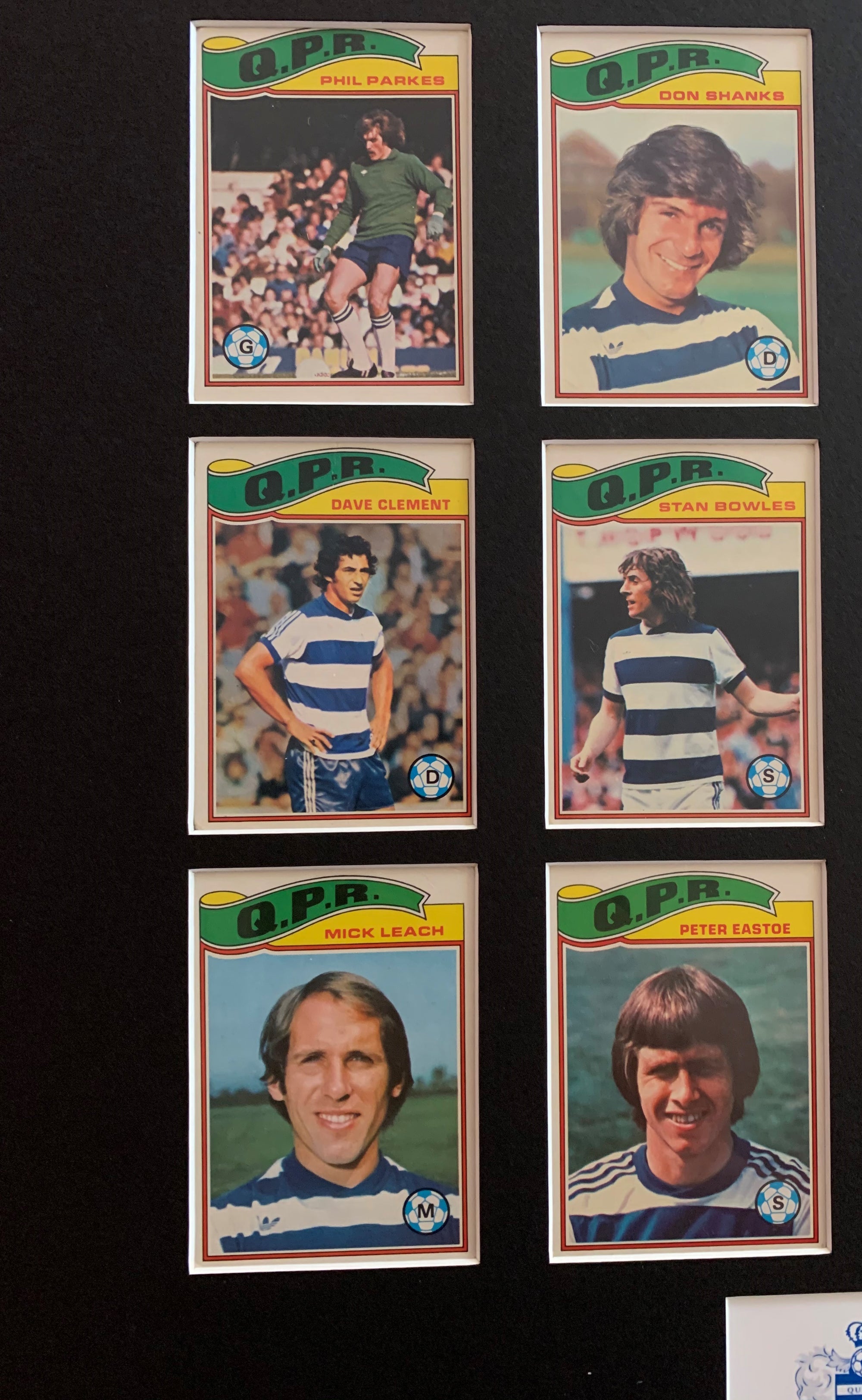 OUEENS PARK RANGERS FOTBALLKORTMONTASJE FRA TOPPS 1978/79