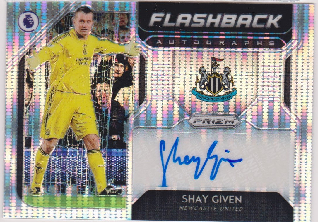 FL-SGI. SHAY GIVEN - NEWCASTLE UNITED - FLASHBACK AUTOGRAPHS - PANINI PRIZM PREMIER LEAGUE - KORT NR.10 AV 100