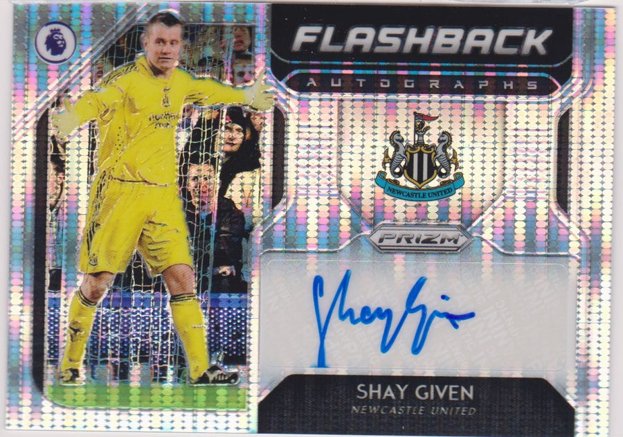 FL-SGI. SHAY GIVEN - NEWCASTLE UNITED - FLASHBACK AUTOGRAPHS - PANINI PRIZM PREMIER LEAGUE - KORT NR.10 AV 100