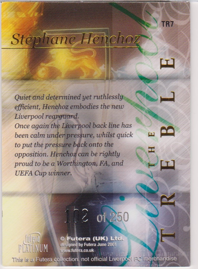 TR 07. STEPHANE HENCHOZ - FUTERA PLATINUM THE TREBLE #250
