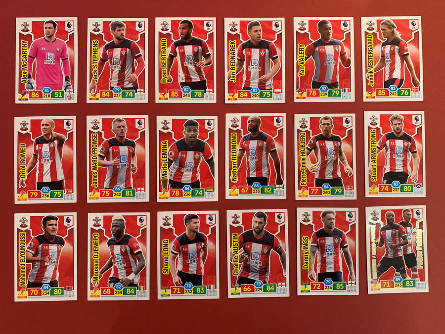 000. SOUTHAMPTON - KOMPLETT SETT PANINI PREMIER LEAGUE ADRENALYN 2019/20