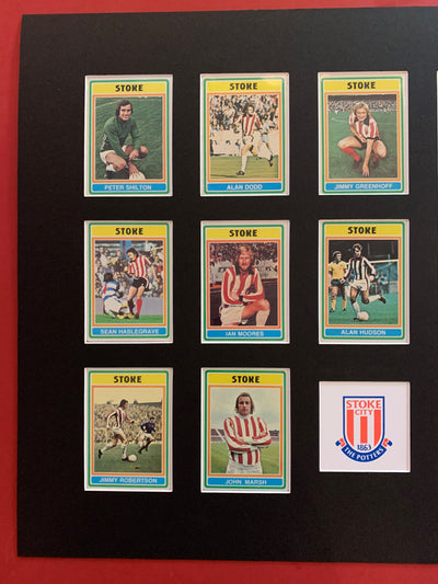STOKE CITY FOTBALLKORTMONTASJE FRA 1976/77