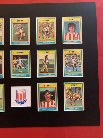 STOKE CITY FOTBALLKORTMONTASJE FRA 1976/77