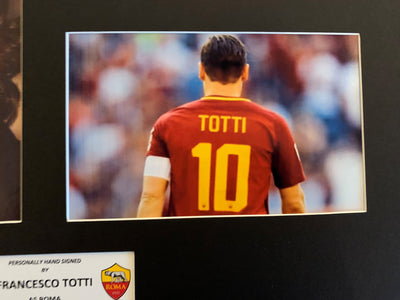 FRANCESCO TOTTI - SIGNERT BILDE MED EKTEHETSBEVIS/COA