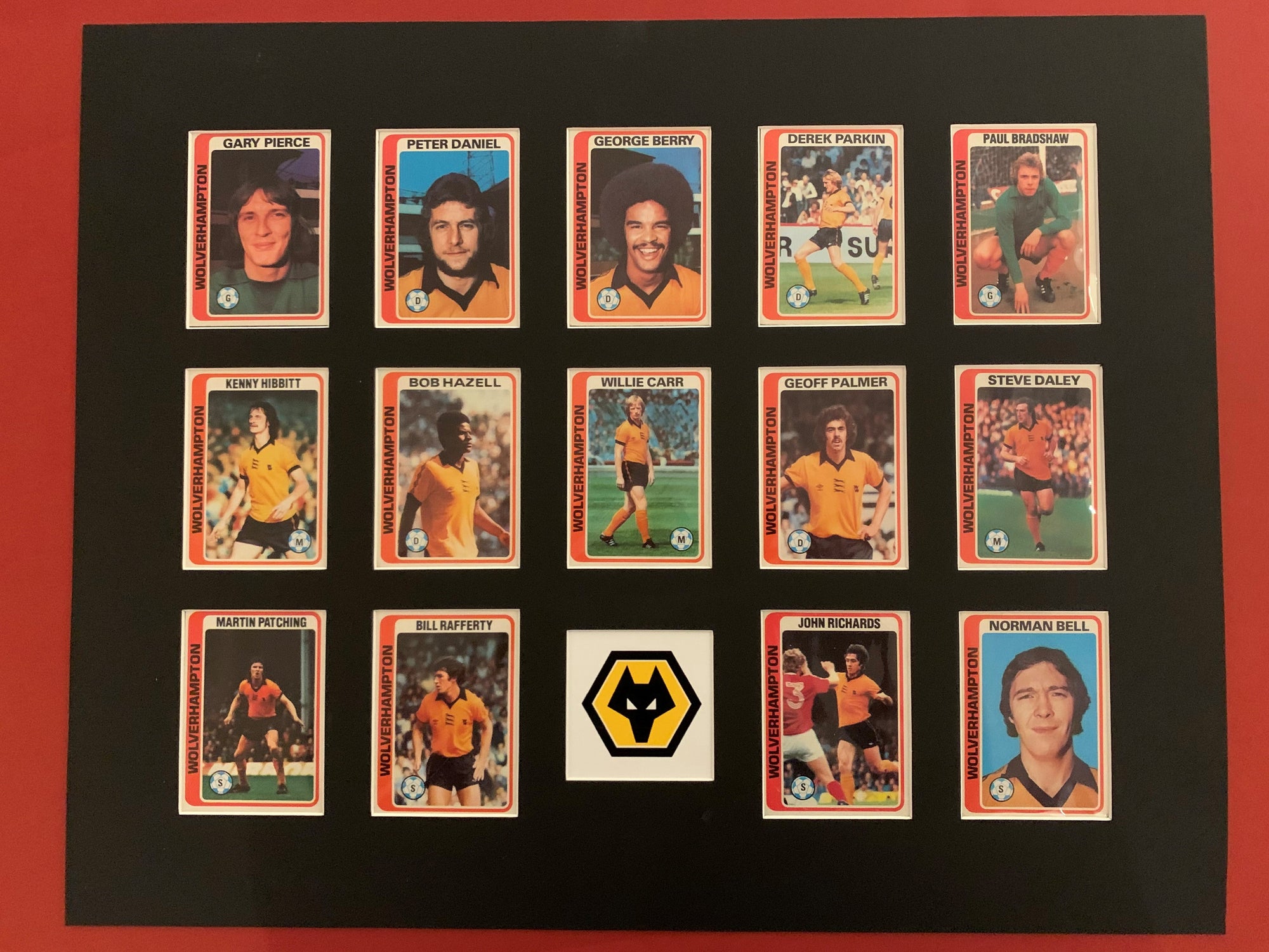 WOLVERHAMPTON WANDERERS -  FOTBALLKORTMONTASJE FRA 1979/80