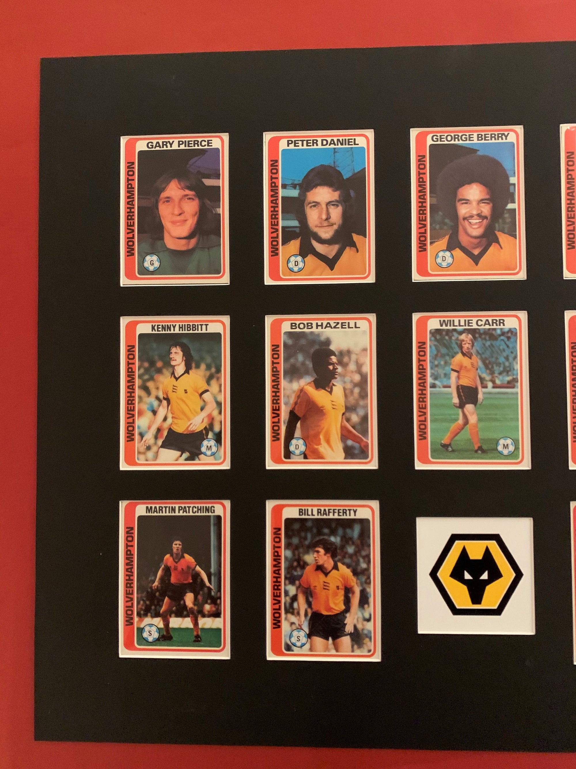 WOLVERHAMPTON WANDERERS -  FOTBALLKORTMONTASJE FRA 1979/80