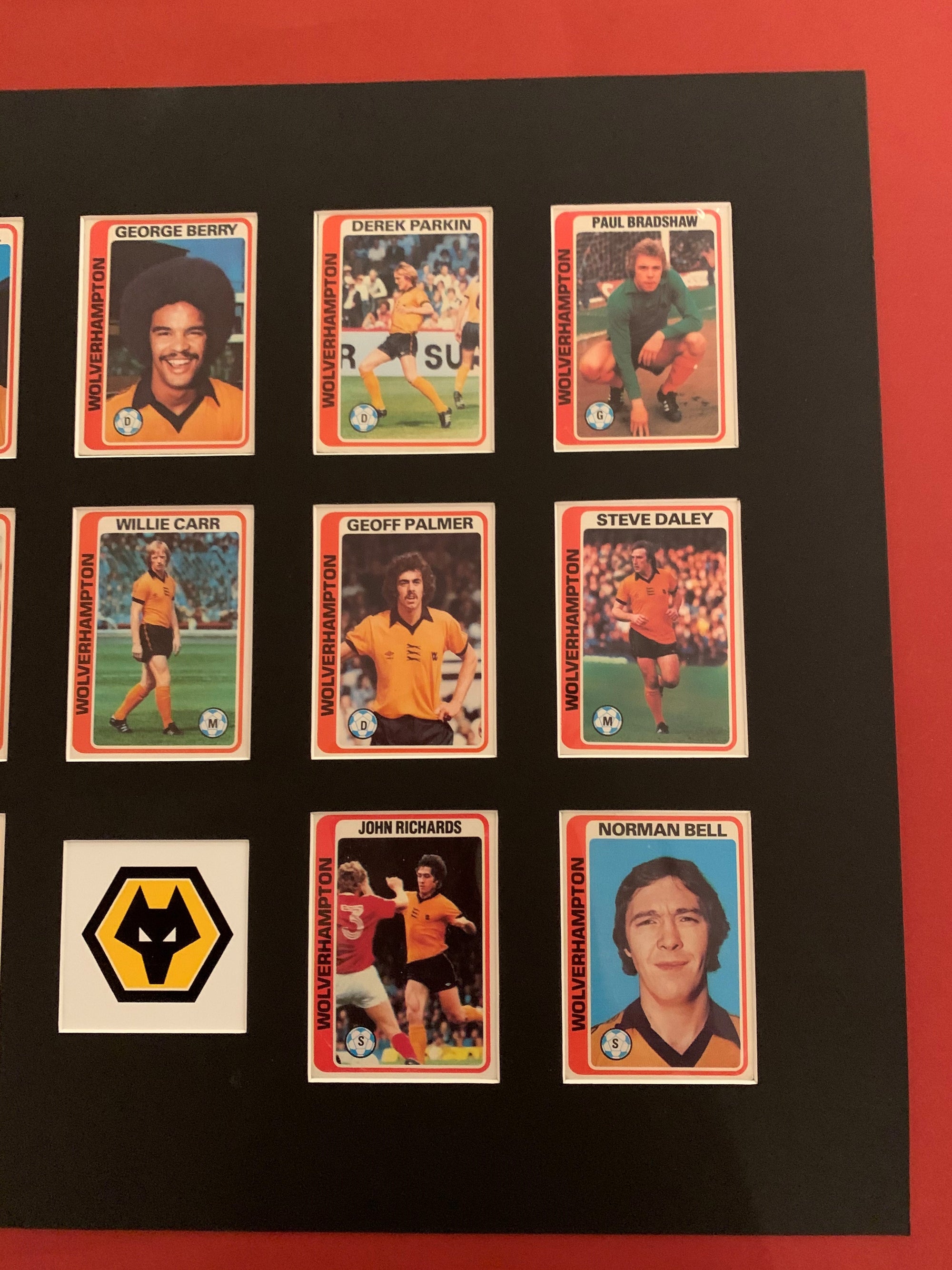WOLVERHAMPTON WANDERERS -  FOTBALLKORTMONTASJE FRA 1979/80