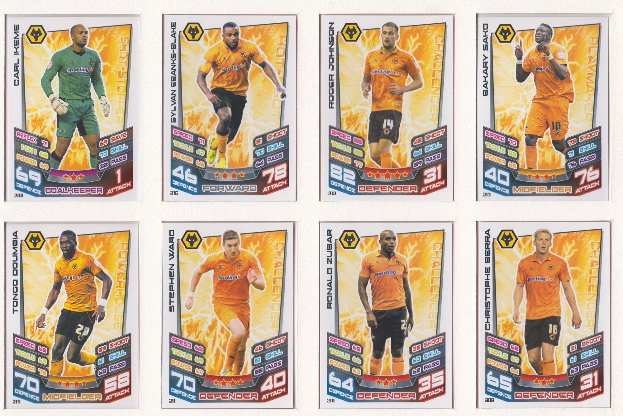 000. WOLVERHAMPTON WANDERERS  - TOPPS MATCH ATTAX CHAMPIONSHIP EDITION 2012/13