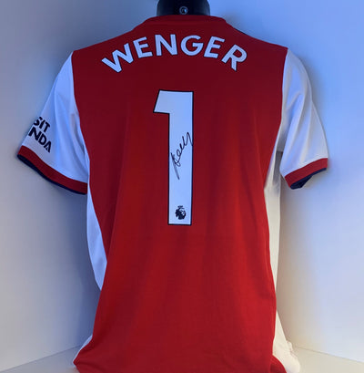 ARSENE WENGER - SIGNERT DRAKT MED EKTEHETSBEVIS/COA