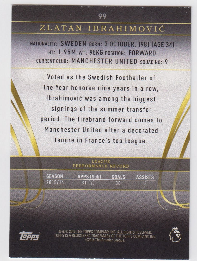 099. ZLATAN IBRAHIMOVIC - MANCHESTER UNITED - RC